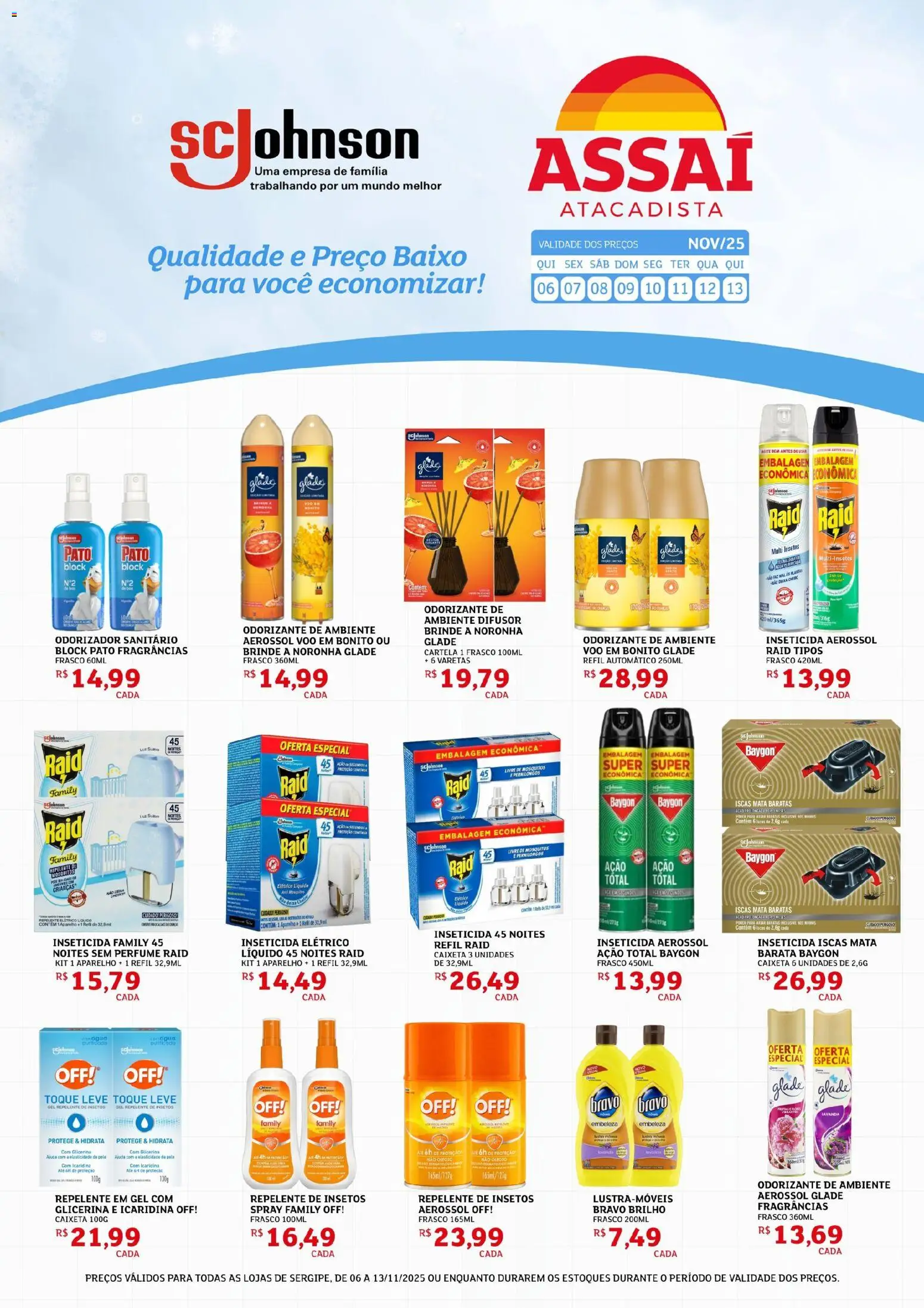 Assaí Atacadista Folheto - válido de 06.11.2025 | Página: 1 | Produtos: Difusor, Perfume, Baixo, Repelente