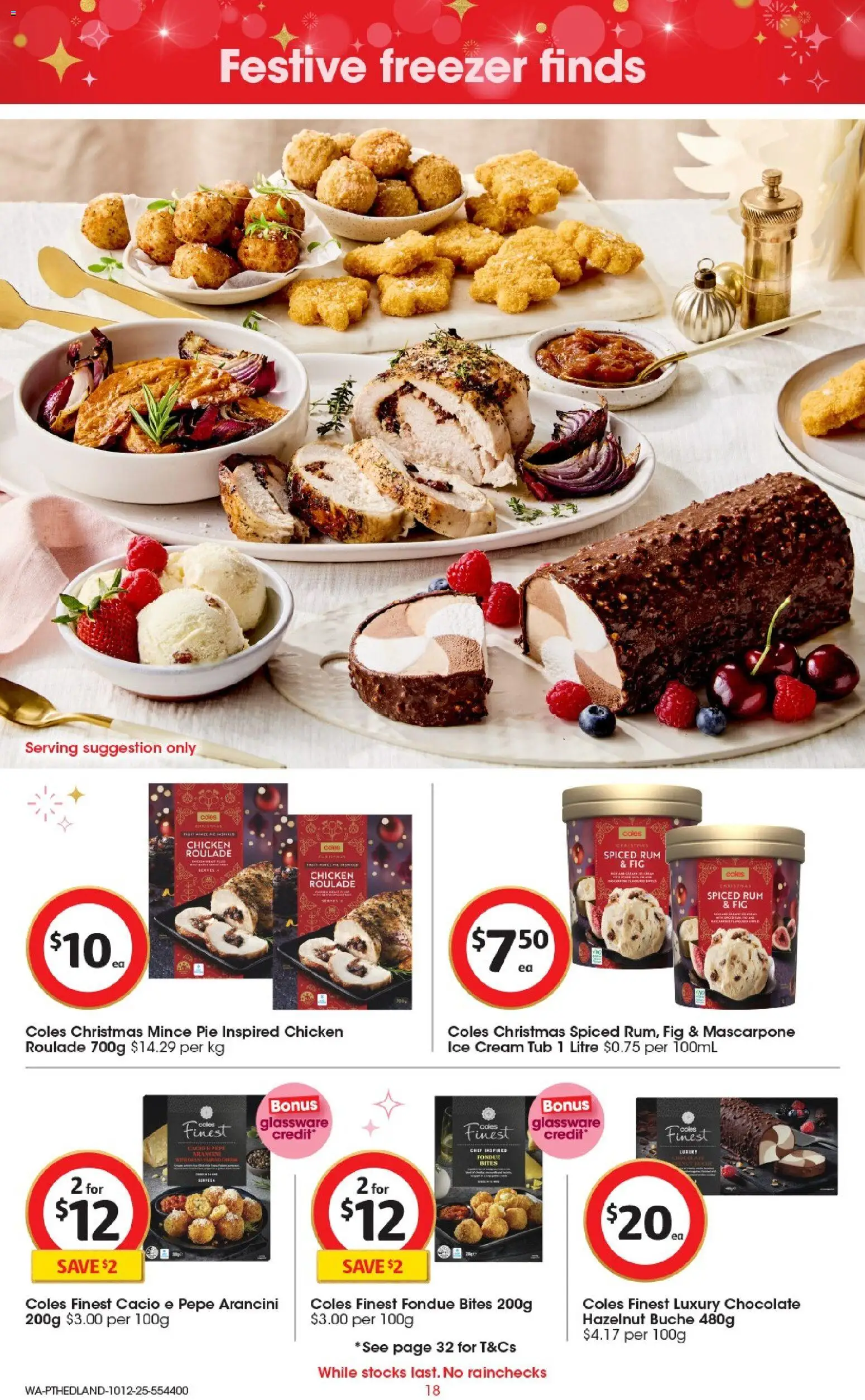 Coles catalogue - valid from 10.12.2025 | Page: 19 | Products: Chocolate, Glassware, Ice cream, Freezer