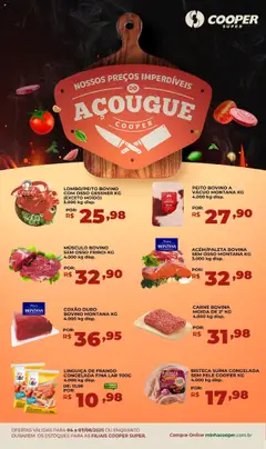 Cooper - Ofertas do Açougue - Pré-Visualização do folheto da loja Cooper, válido de 04.08.2025