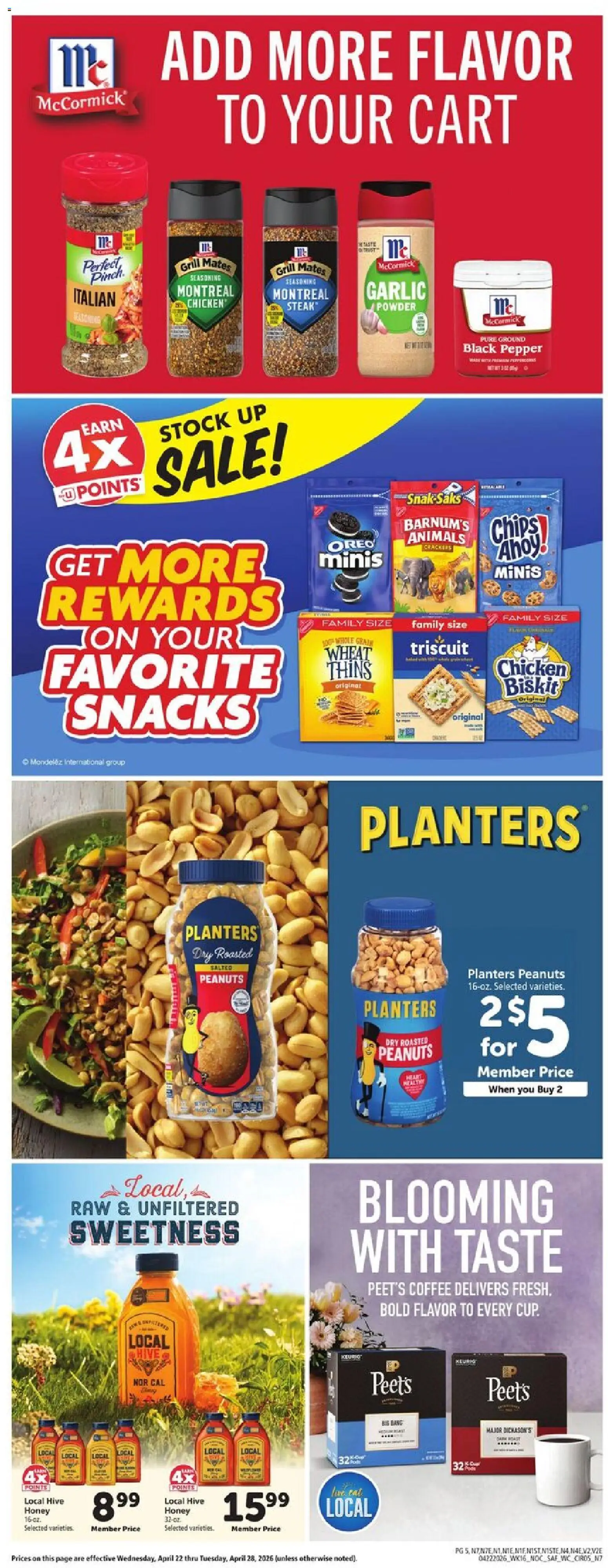 Safeway Weekly Ad - valid from 22.04.2026 | Page: 5 | Products: Powder, Coffee, Chips, Grill