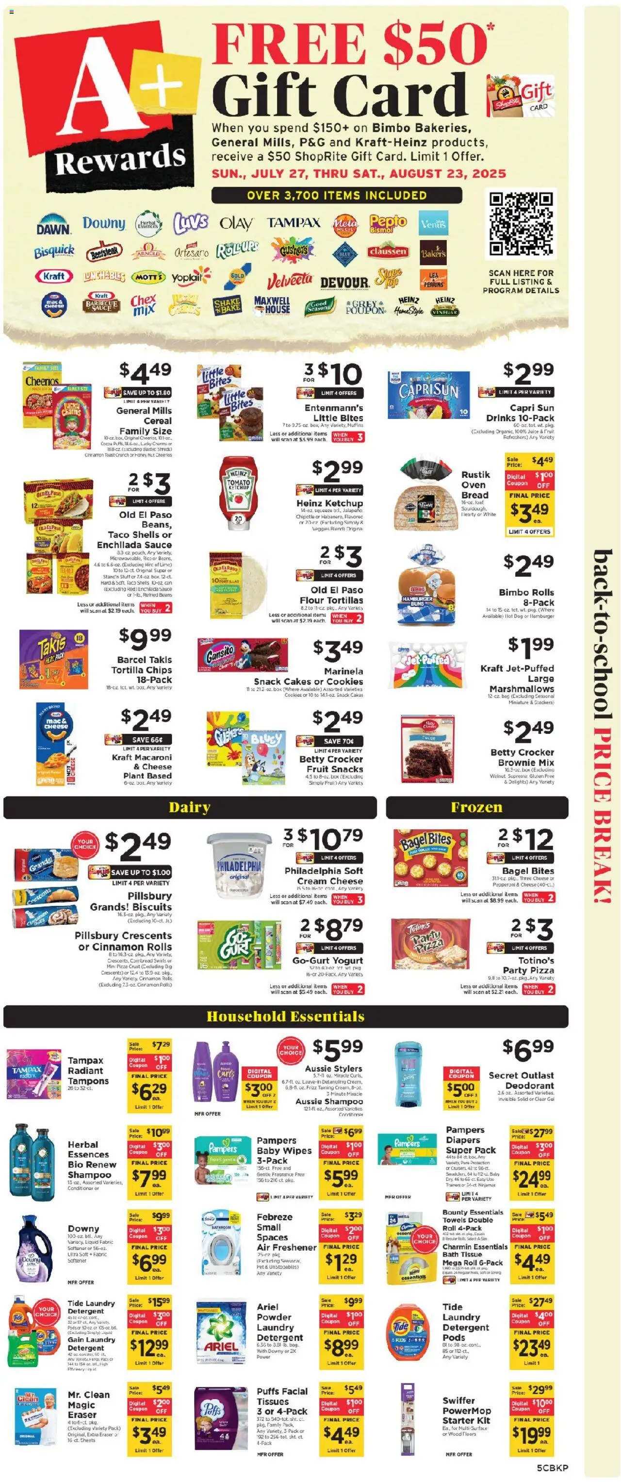 ShopRite Weekly Ad 2 - valid from 10.08.2025 | Page: 5 | Products: Eraser, Yogurt, Sauce, Bag