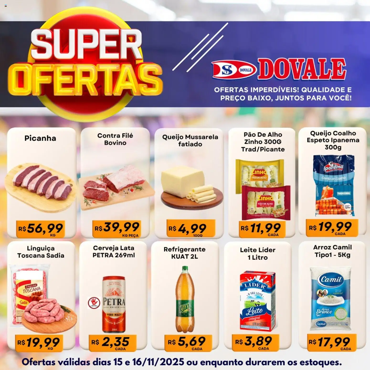 Dovale Folheto - válido de 15.11.2025 | Página: 2 | Produtos: Alho, Linguiça, Picanha, Refrigerante