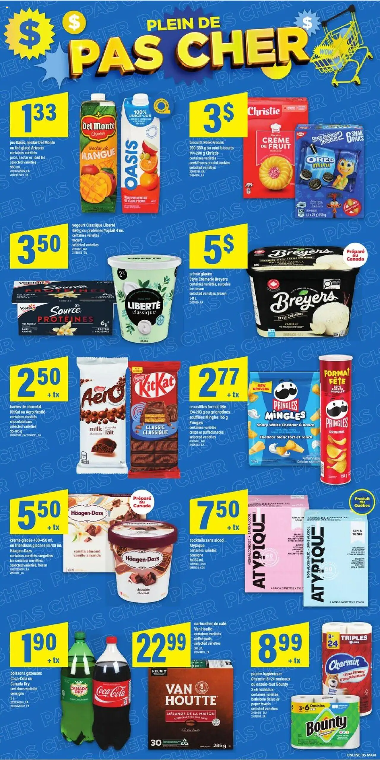 Maxi flyer valid from 16.10.2025 | Page: 9 | Products: Cream, Cookies, Ice cream, Milk