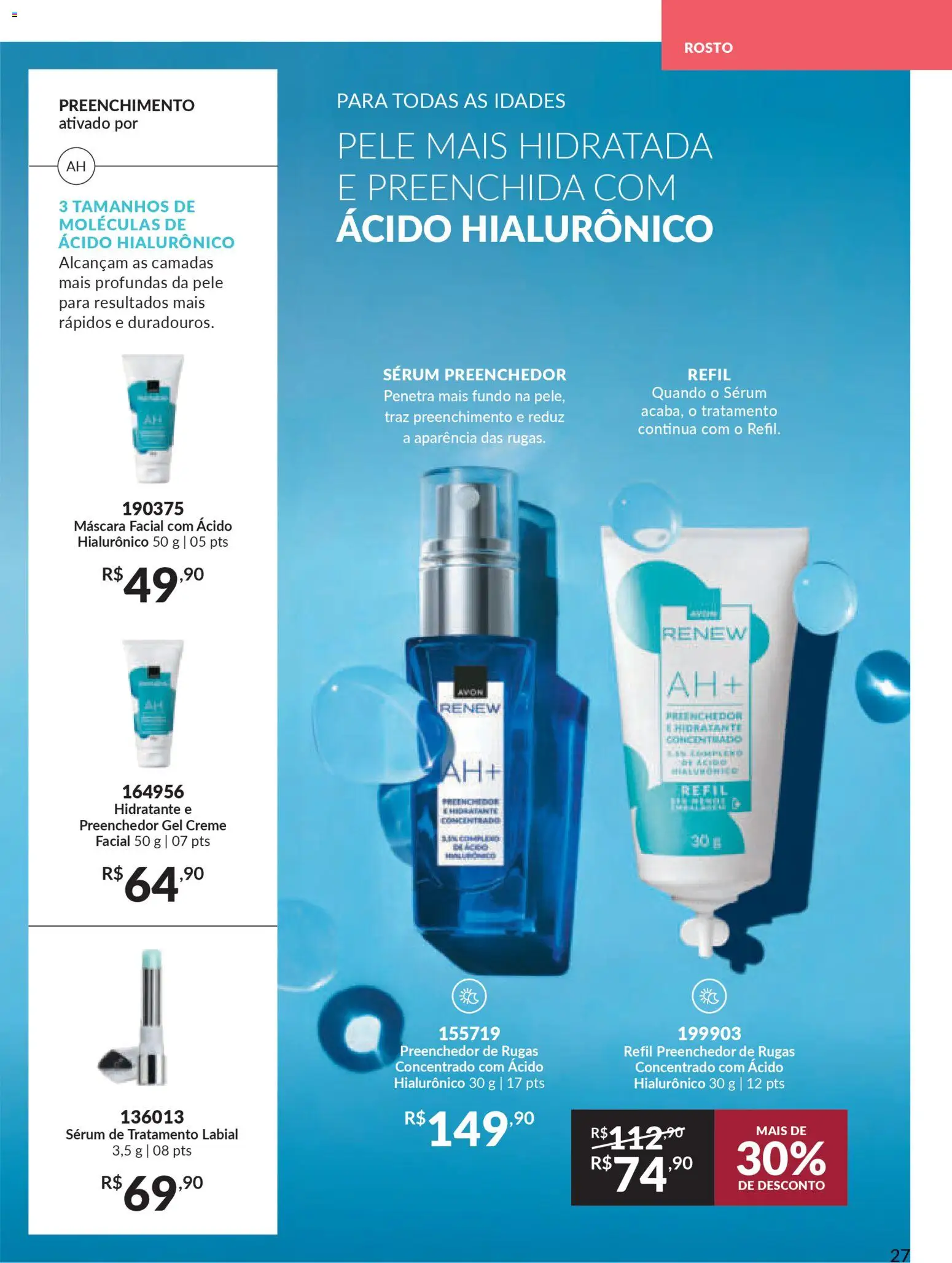 Avon Folheto - válido de 15.01.2026 | Página: 27 | Produtos: Máscara facial, Sérum, Creme
