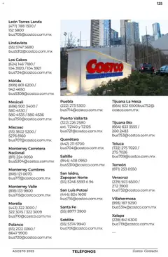 Nuevas ofertas de Costco válidas en toda la República Mexicana desde el 07.08.2025. ¡Encuentra las mejores ofertas en Satélite, (55) 5374 9940 bus701@costco.com.mx! | Página: 125