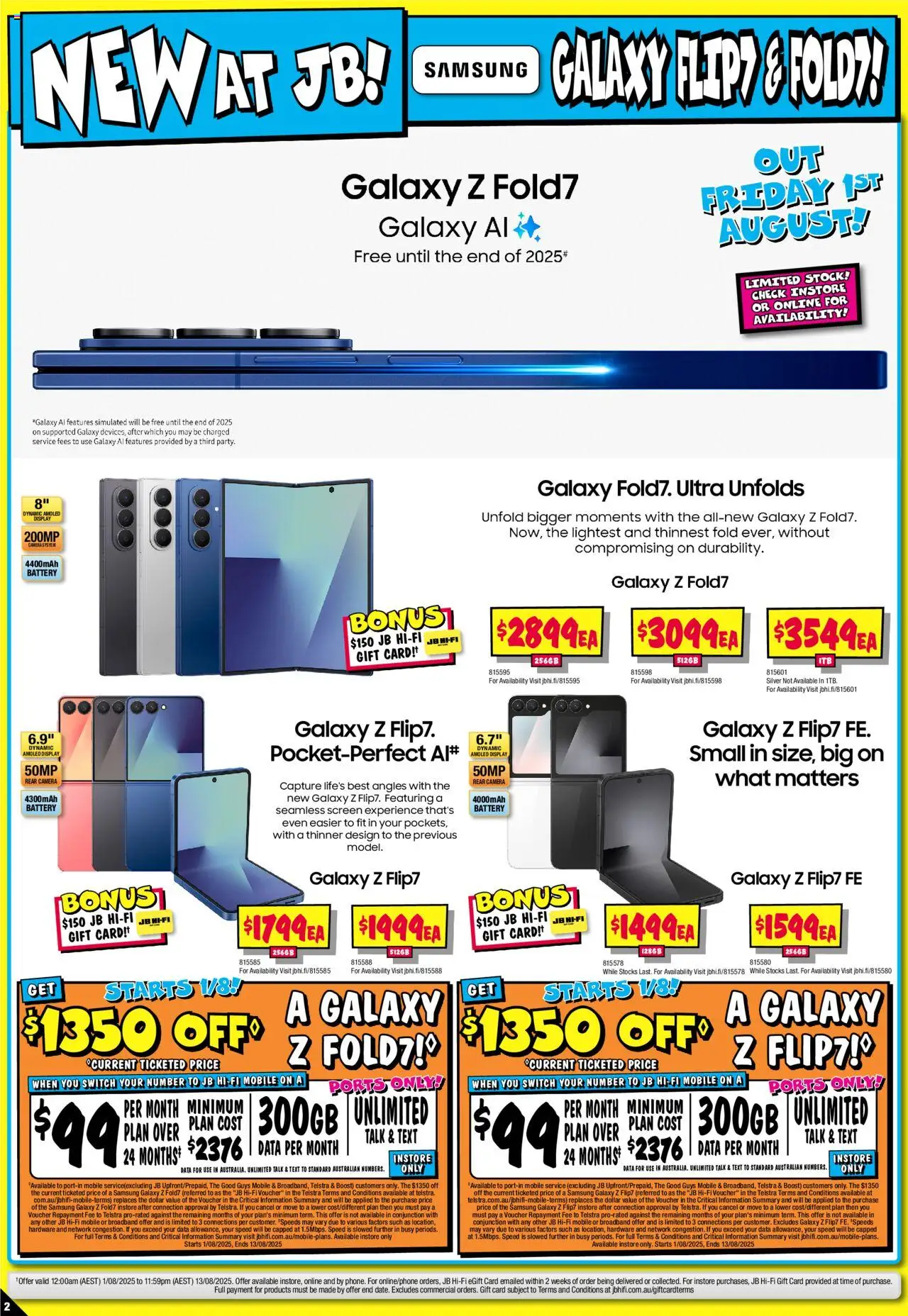 JB Hi-Fi catalogue - valid from 31.07.2025 | Page: 2 | Products: Battery, Camera, Screen, Mobile