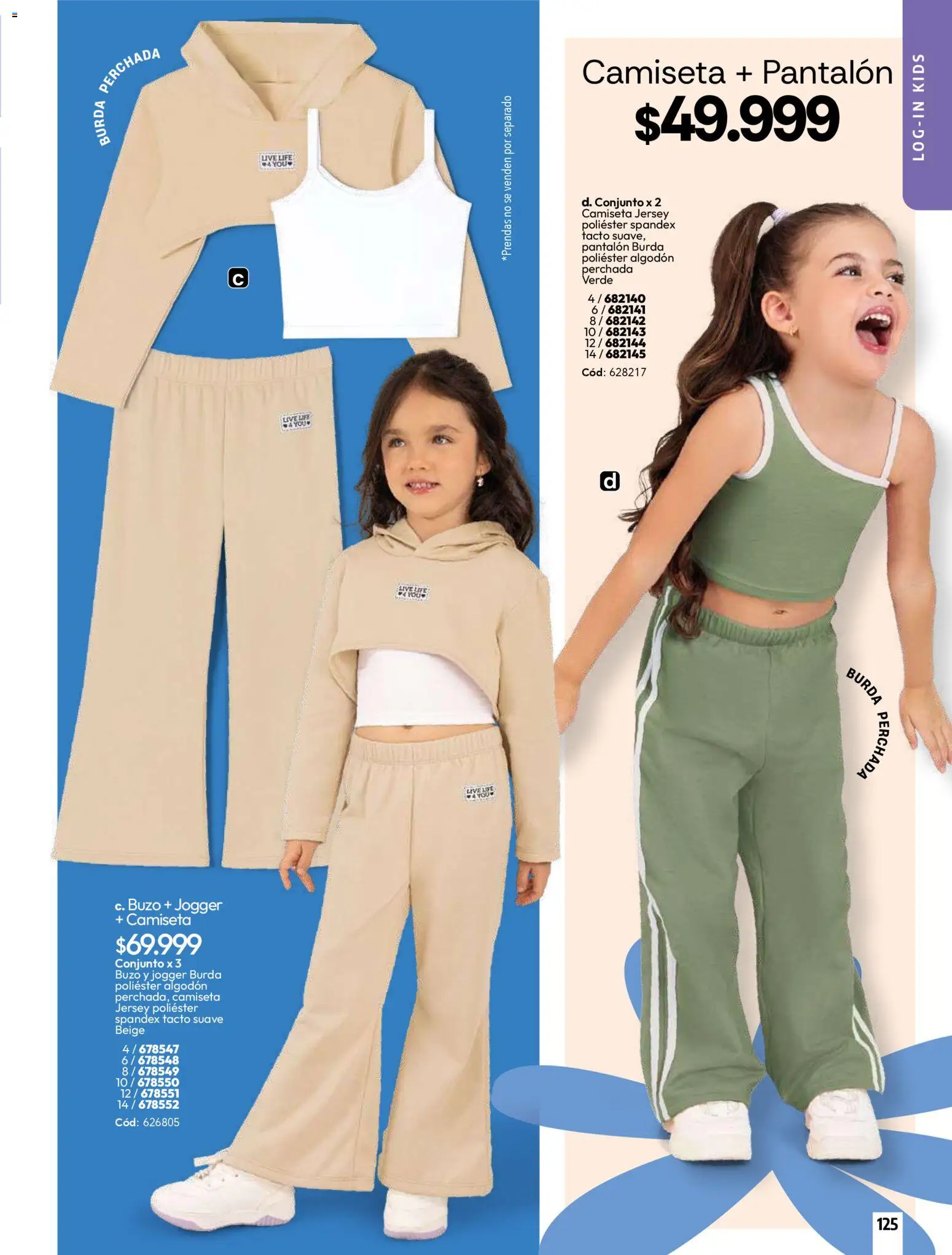 Carmel revista - valida desde el 01.04.2026 | Página: 125 | Productos: Algodón, Buzo, Camiseta, Conjunto