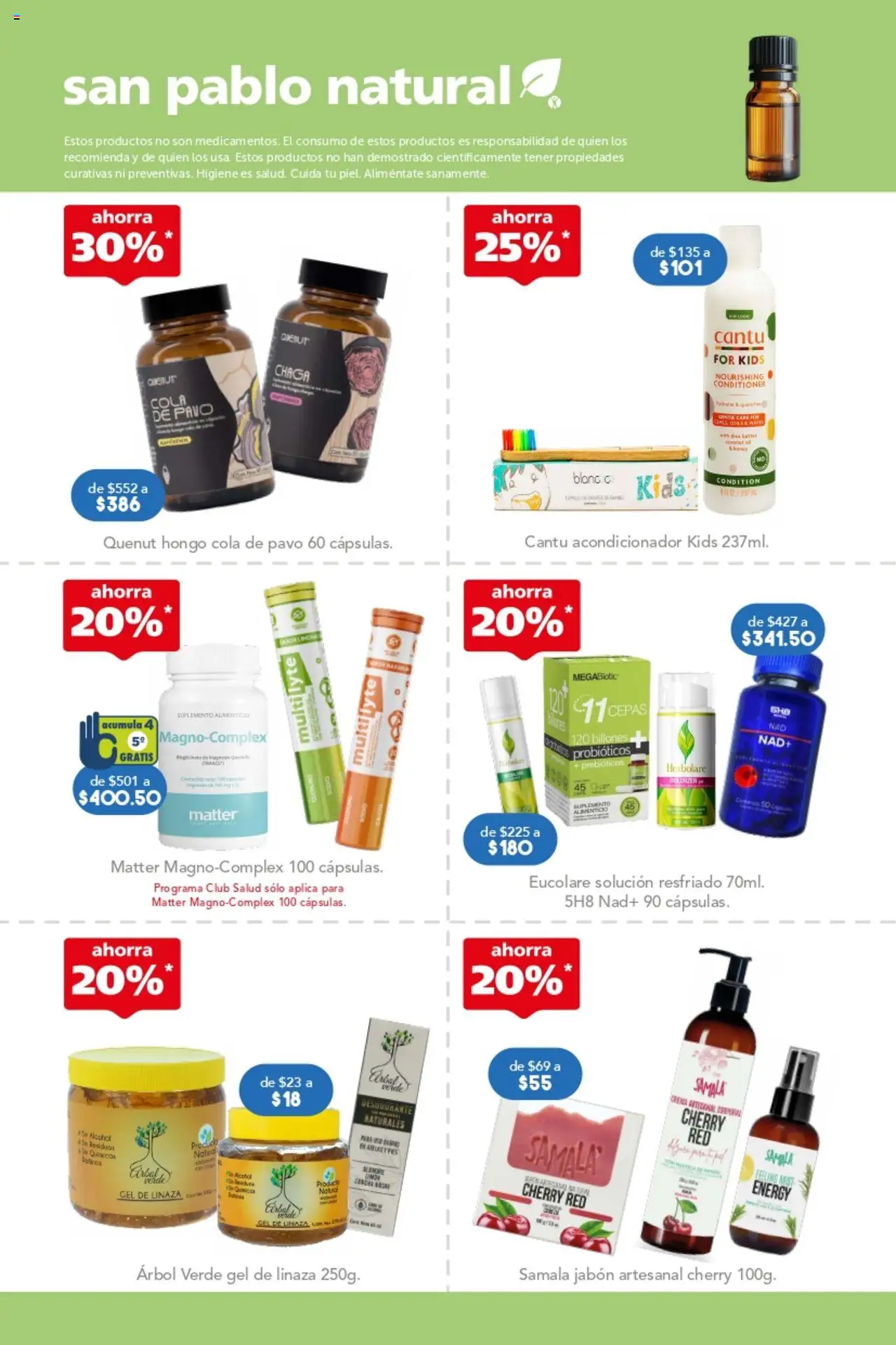 Nuevas ofertas de Farmacia San Pablo válidas en toda la República Mexicana desde el 24.08.2025. ¡Encuentra las mejores ofertas en Farmacia San Pablo catálogo! | Página: 4 | Productos: Acondicionador, Jabón