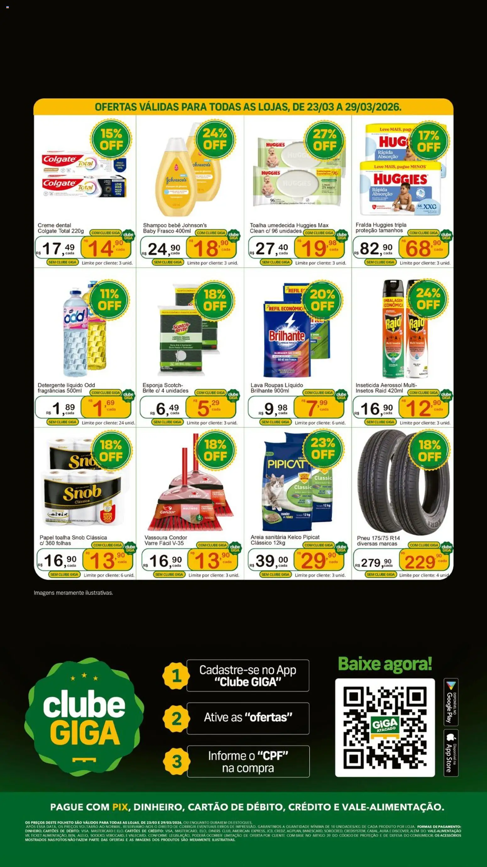 GIGA Atacado Folheto - válido de 23.03.2026 | Página: 4 | Produtos: Areia, Detergente, Base, Roupas