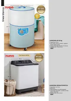 Nuevas ofertas de Fuller válidas en toda la República Mexicana desde el 13.06.2025. ¡Encuentra las mejores ofertas en LAVADORA DE 20 kg, Capacidad: 20 kg. Con cuatro ciclos de lavado y agitador de tres aspas curvas. Tiempo de lavado de hasta 15 minutos. Medidas: 64 x 100 x 64 cm! | Página: 30 | Productos: Lavadora