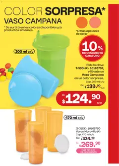 Vista previa de Tupperware catálogo, nuevo folleto de la tienda, válido en México a partir del 20.04.2026 | Página: 85 | Productos: Vasos, Campana