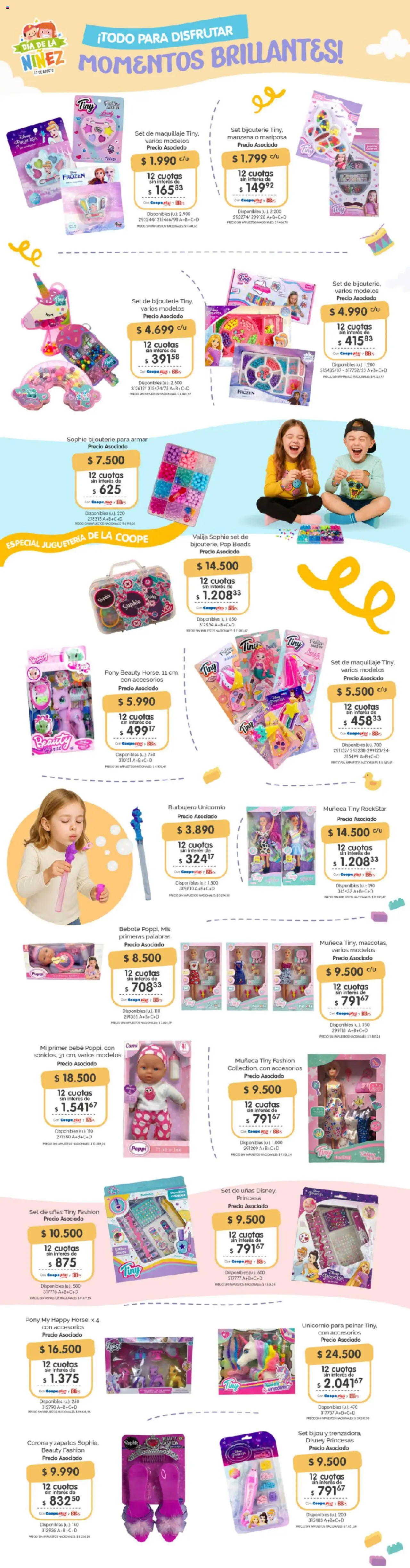 Cooperativa Obrera Juguetería │ válido desde el 28.07.2025 | Página: 2 | Productos: Zapatos, Valija, Maquillaje, Manzana