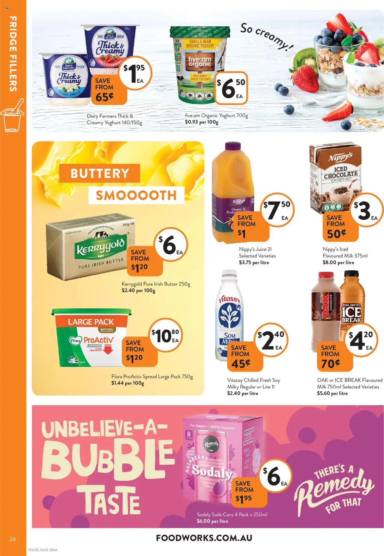 Foodworks catalogue - valid from 06.08.2025 | Page: 24 | Products: Grass, Milk, Chocolate, Fridge