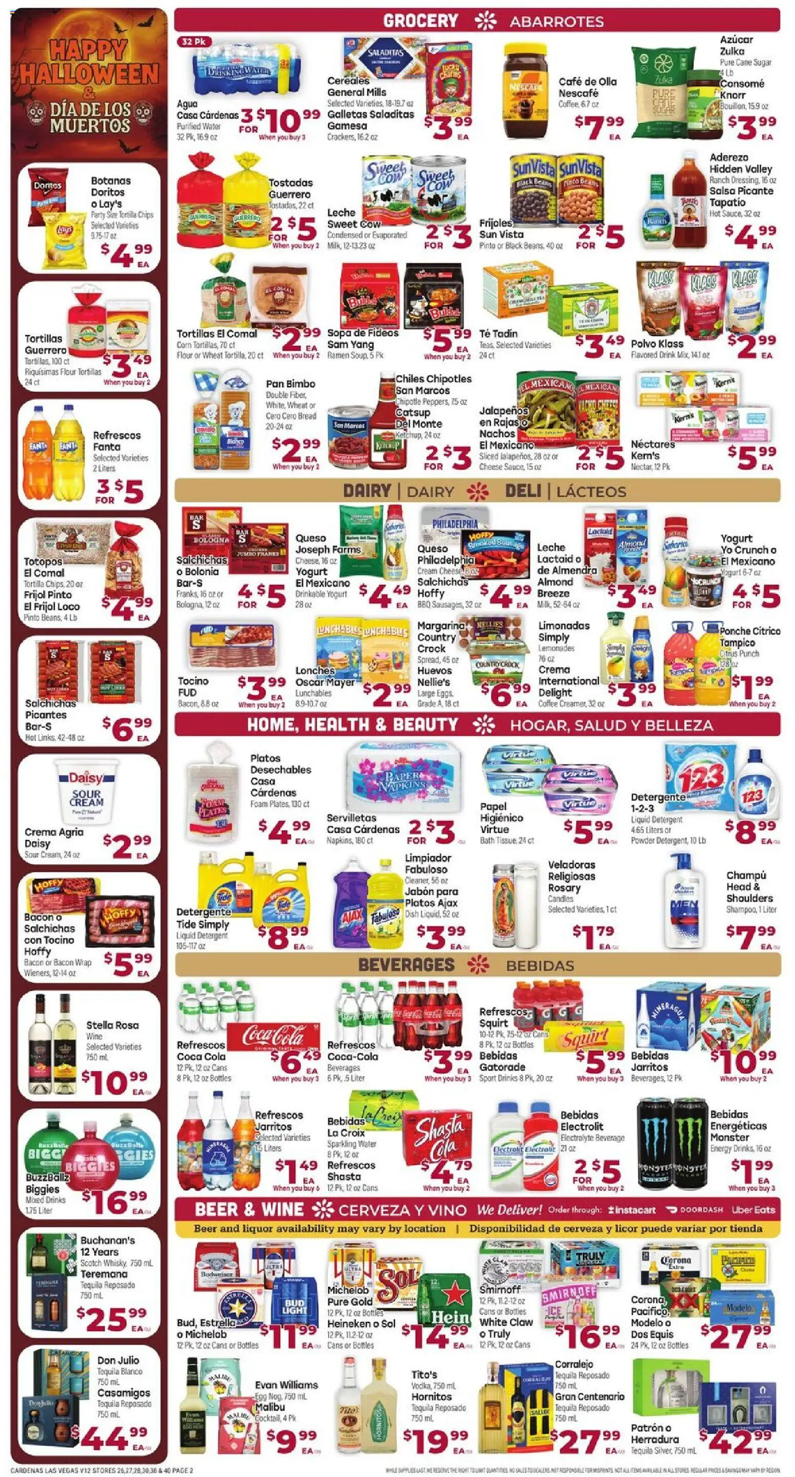 Cardenas Weekly Ad - NV - valid from 29.10.2025 | Page: 2 | Products: Bath, Pan, Beer, Sugar