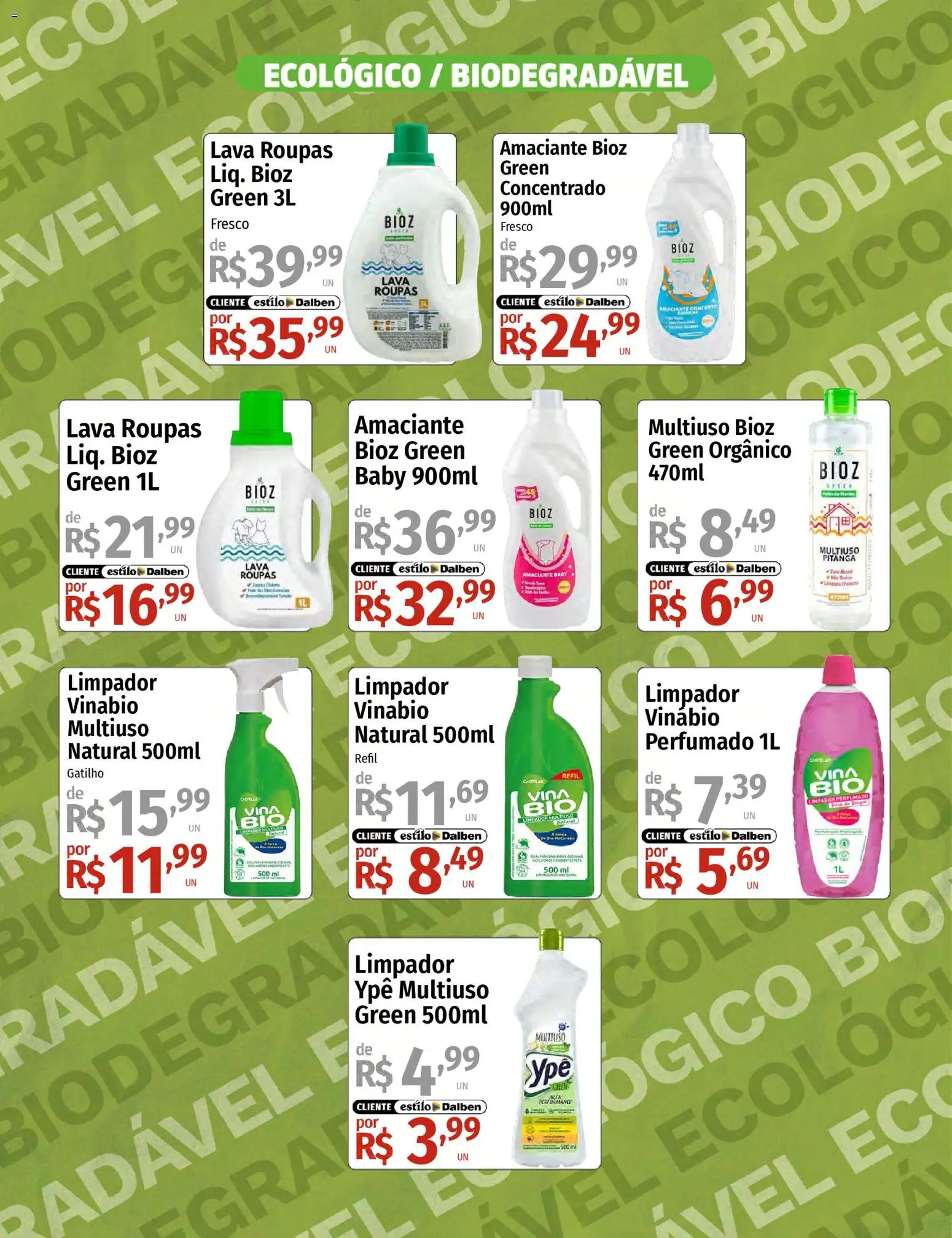 Supermercado Dalben Folheto - válido de 16.03.2026 | Página: 5 | Produtos: Limpador multiuso, Roupas, Amaciante