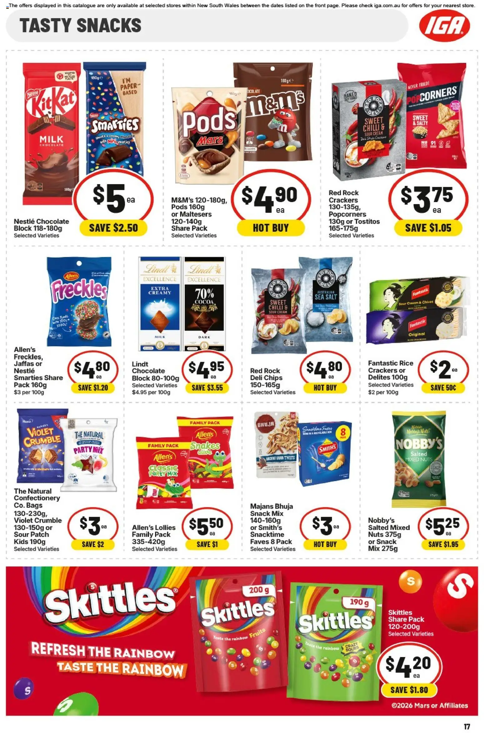 IGA catalogue - valid from 15.04.2026 | Page: 17 | Products: Bagels, Bacon, Bread, Pork