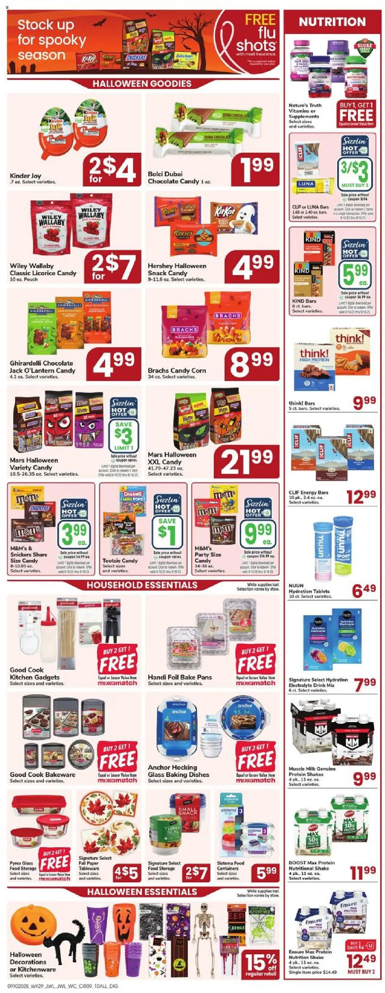 Jewel Osco Weekly Ad - valid from 10.09.2025 | Page: 9 | Products: Corn, Anchor, Milk, Chocolate