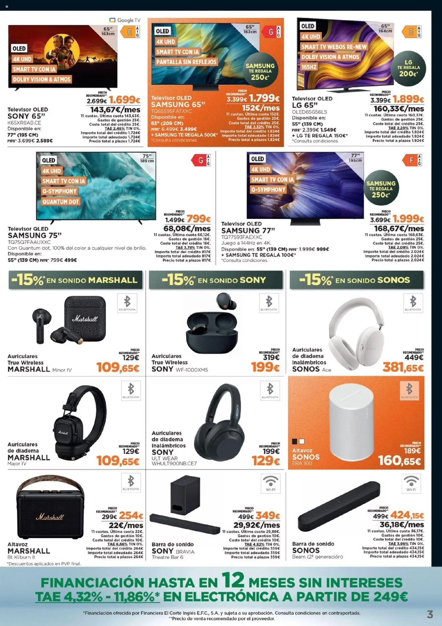 Nuevas ofertas de El Corte Inglés válidas en toda la República Mexicana desde el 03.11.2025. ¡Encuentra las mejores ofertas en El Corte Inglés Black Friday! | Página: 3 | Productos: Juego, Barra, Té, Televisor