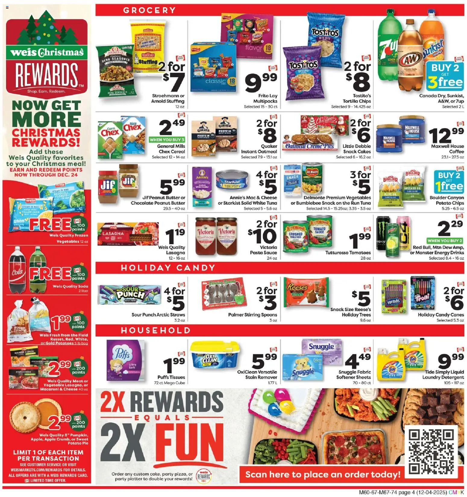 Weis Weekly Circular - MD - valid from 04.12.2025 | Page: 4 | Products: Bread, Coffee, Chocolate, Bag
