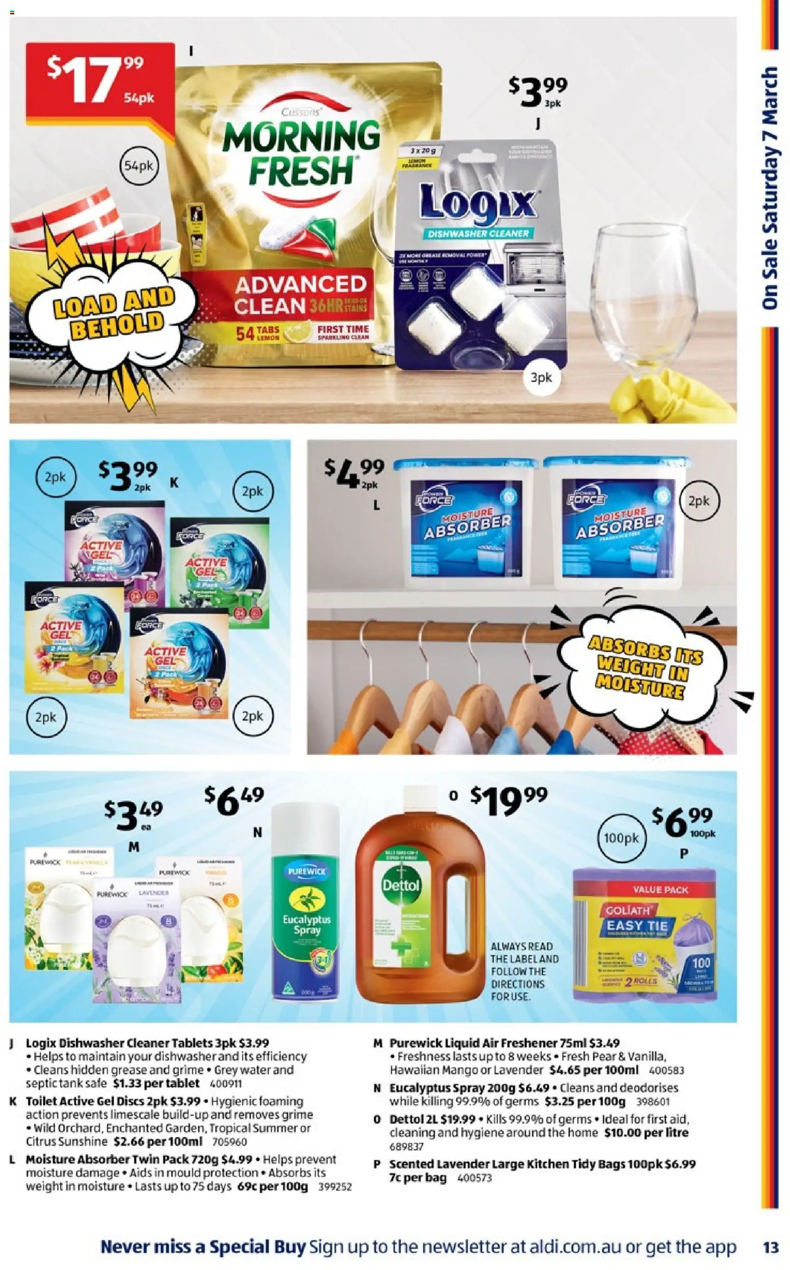 Aldi catalogue - valid from 04.03.2026 | Page: 13 | Products: Mango, Dishwasher, Weight, Air freshener
