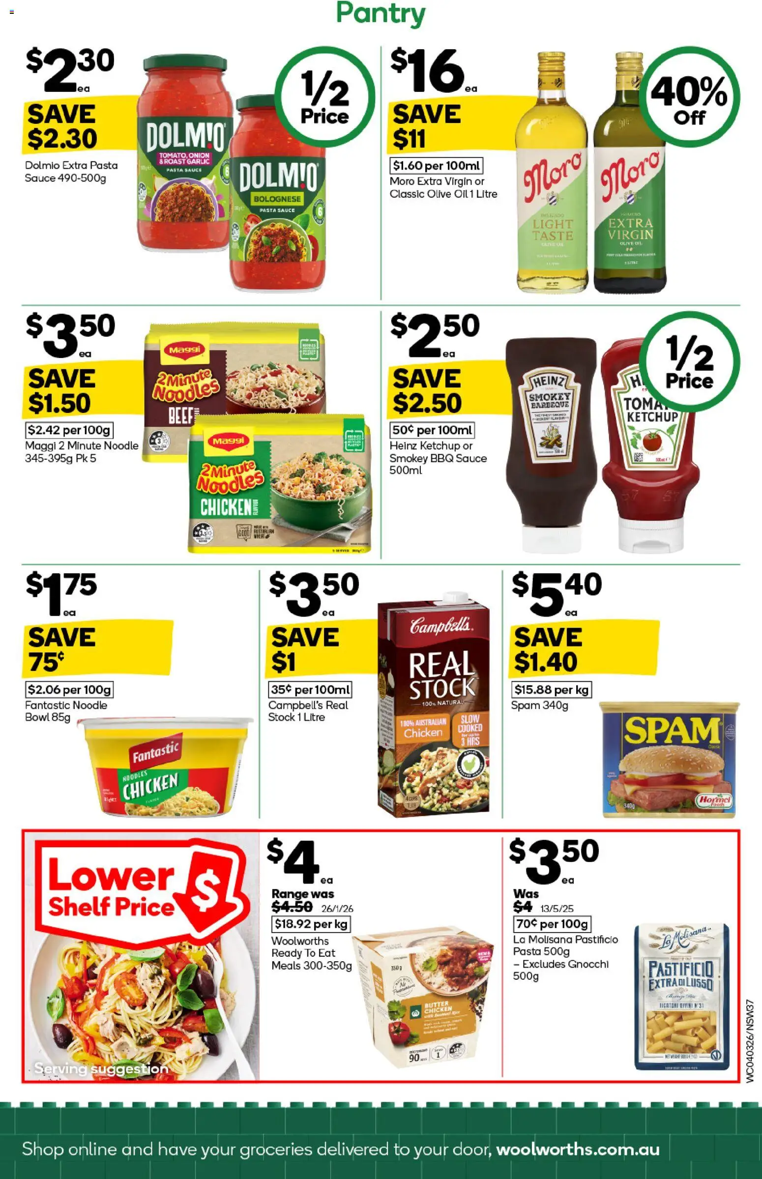 Woolworths catalogue - valid from 04.03.2026 | Page: 37 | Products: Noodles, Ketchup, Olive oil, Sauce