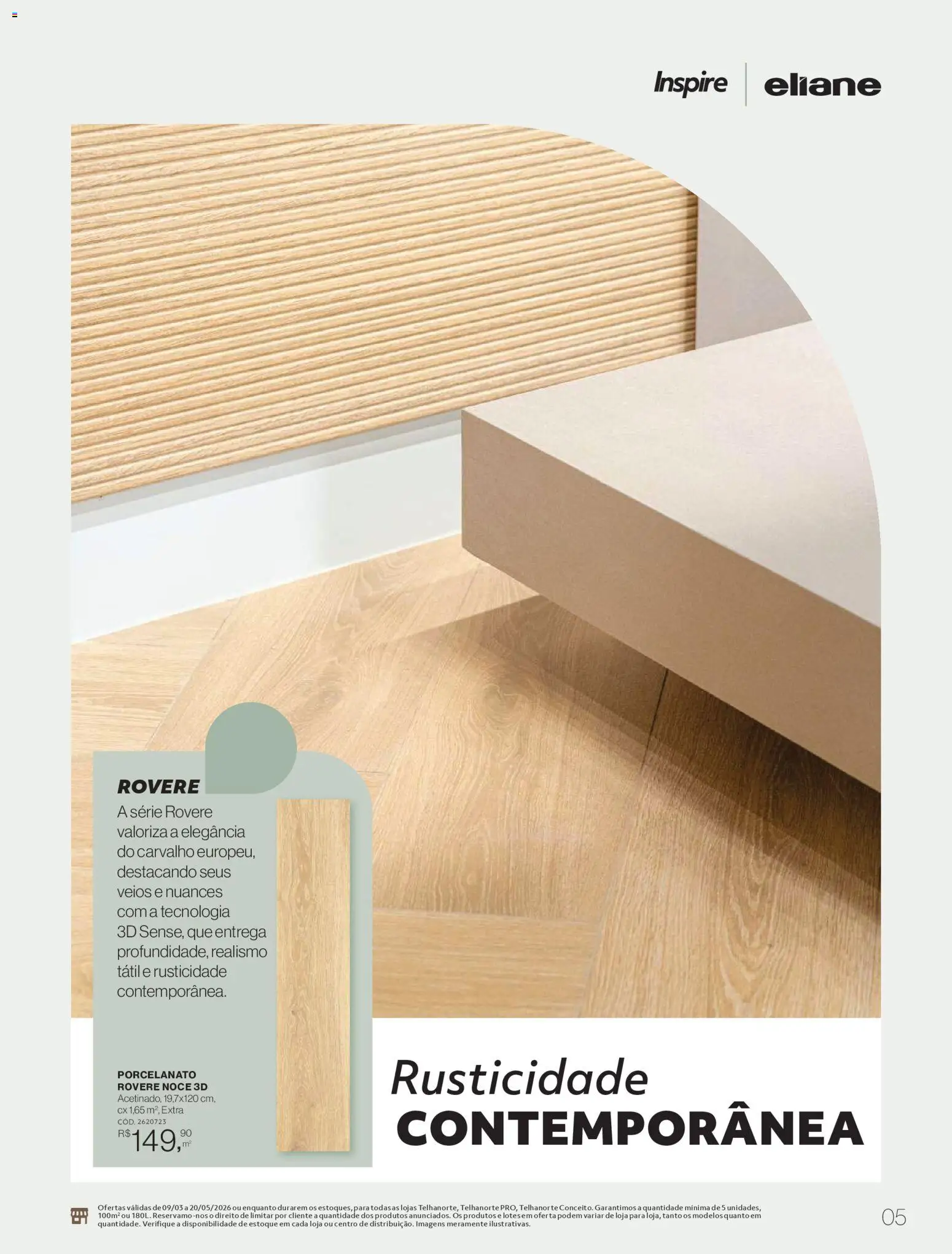 Telhanorte Folheto - válido de 09.03.2026 | Página: 5 | Produtos: Porcelanato