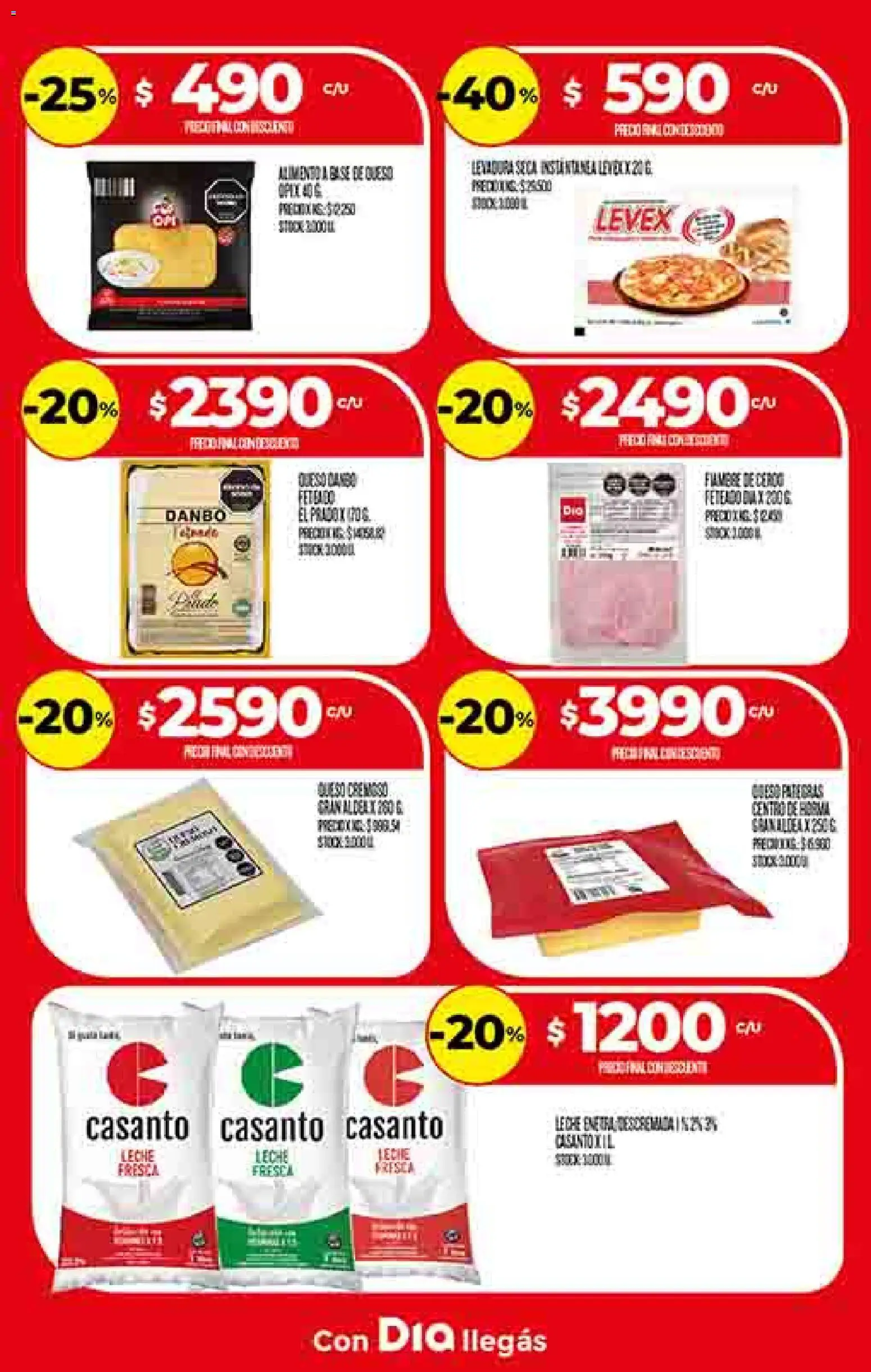 Supermercado DIA Ofertas │ válido desde el 29.10.2025 | Página: 12 | Productos: Leche, Queso, Cerdo