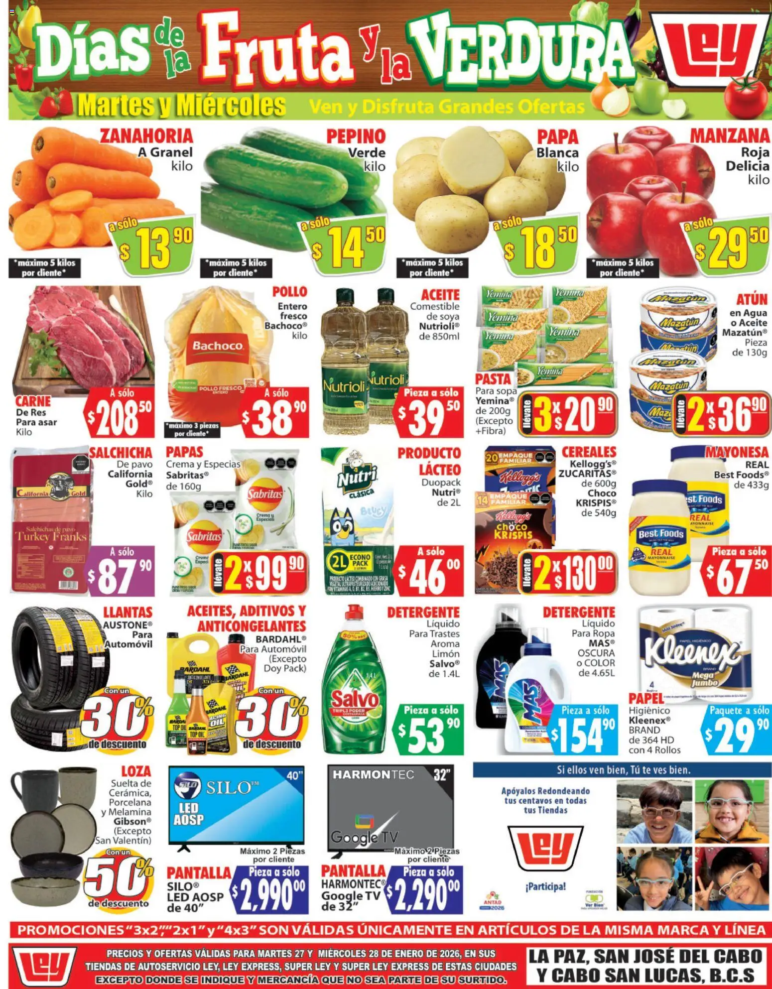 Nuevas ofertas de Casa Ley válidas en toda la República Mexicana desde el 27.01.2026. ¡Encuentra las mejores ofertas en Casa Ley folleto Autoservicio! | Página: 2 | Productos: Papa, Sopa, Agua, Pasta