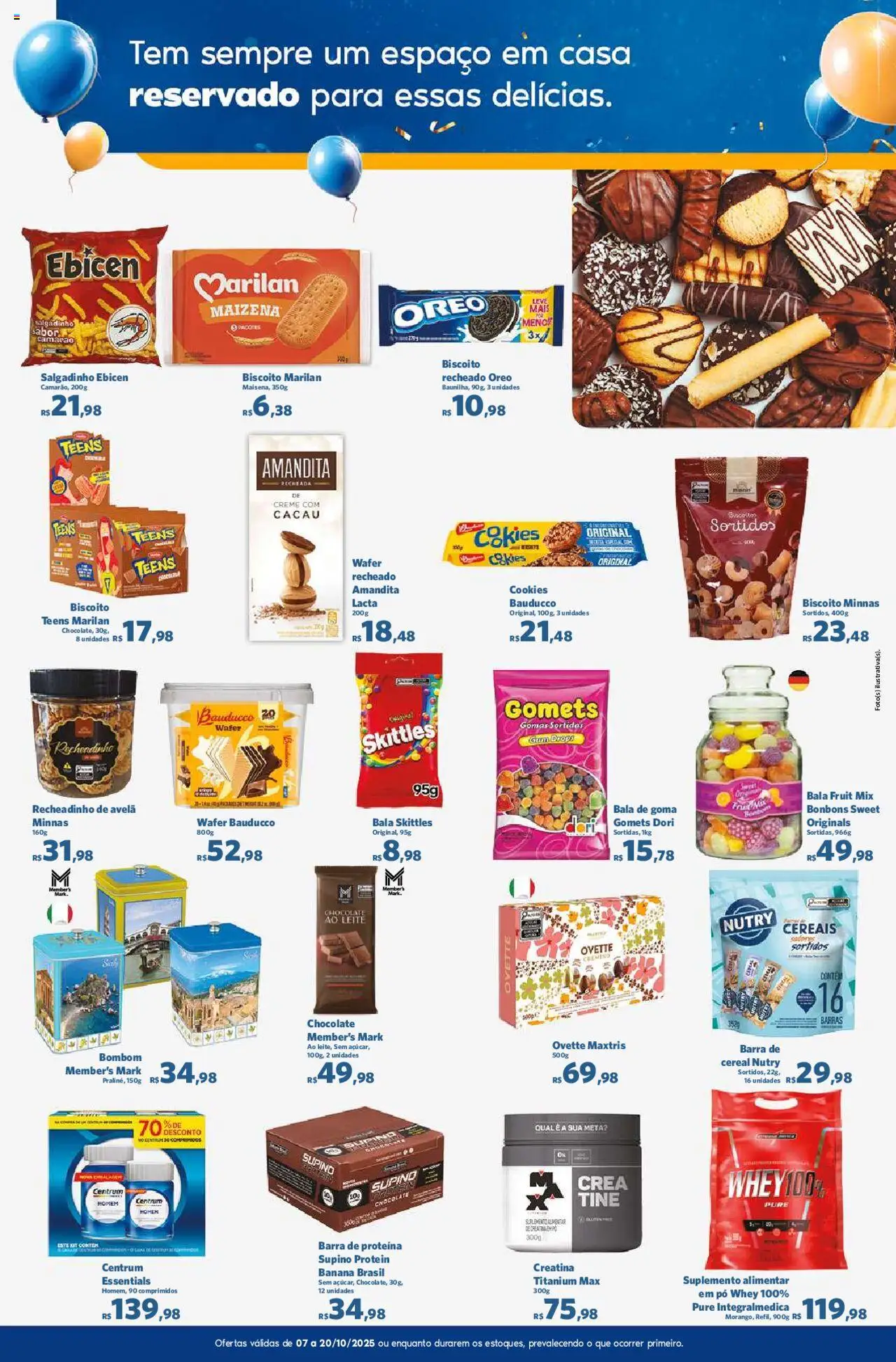 Sam's Club Folheto - válido de 07.10.2025 | Página: 6 | Produtos: Pó, Creme, Cookies, Bala