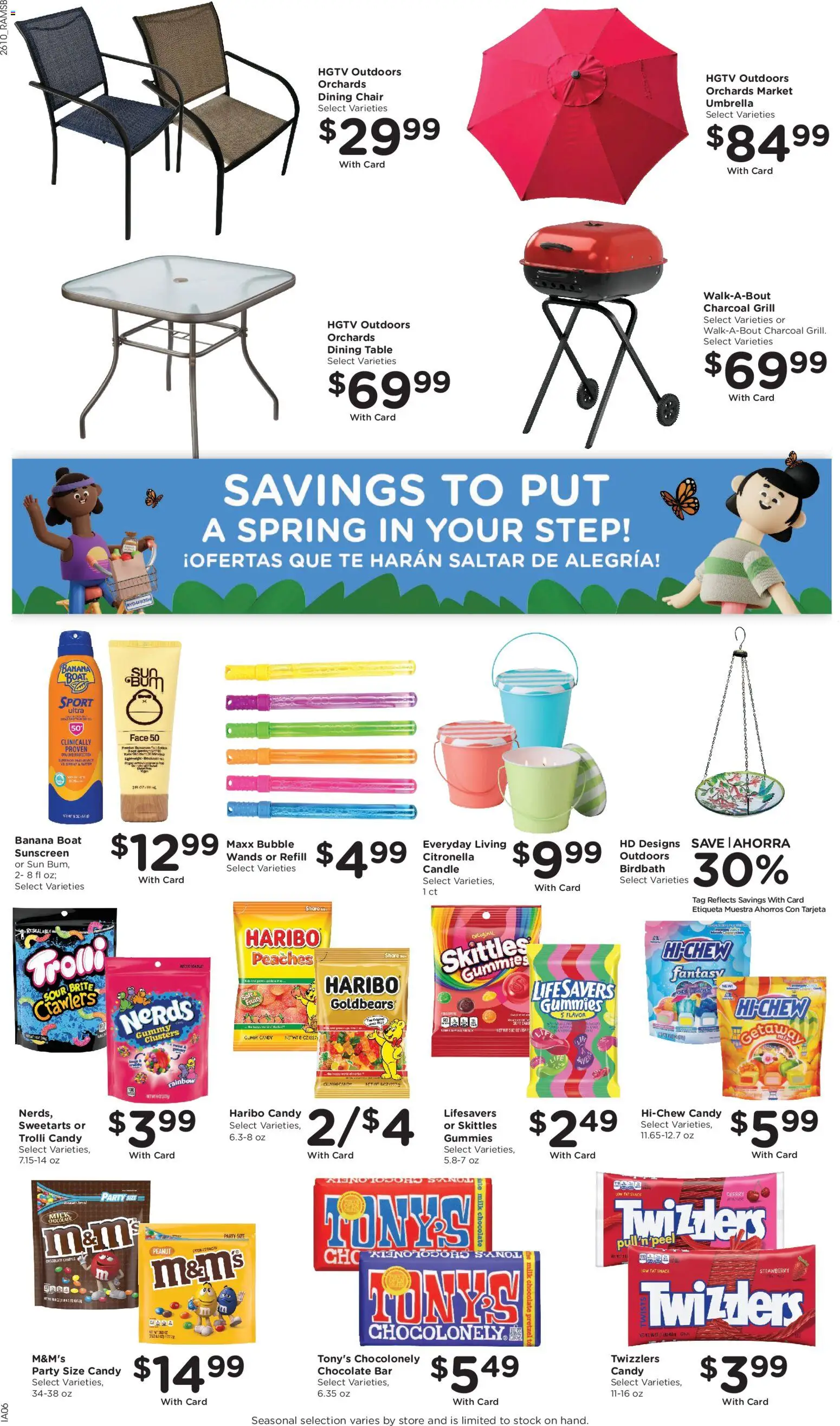 Ralphs Weekly Ad - valid from 08.04.2026 | Page: 12 | Products: Peaches, Chair, Chocolate, Sunscreen