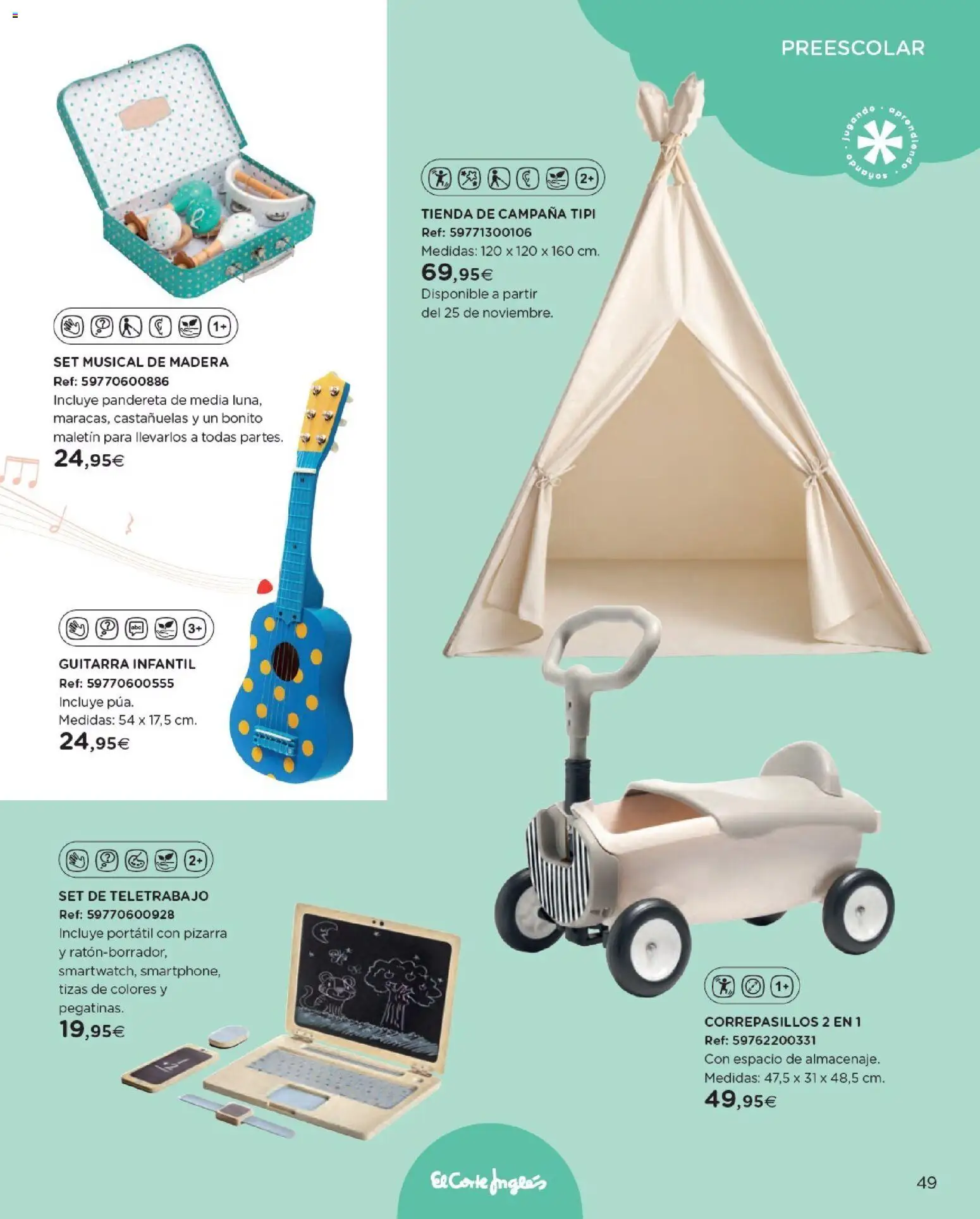 Nuevas ofertas de El Corte Inglés válidas en toda la República Mexicana desde el 27.10.2025. ¡Encuentra las mejores ofertas en El Corte Inglés catálogo Juguetes! | Página: 49 | Productos: Campana