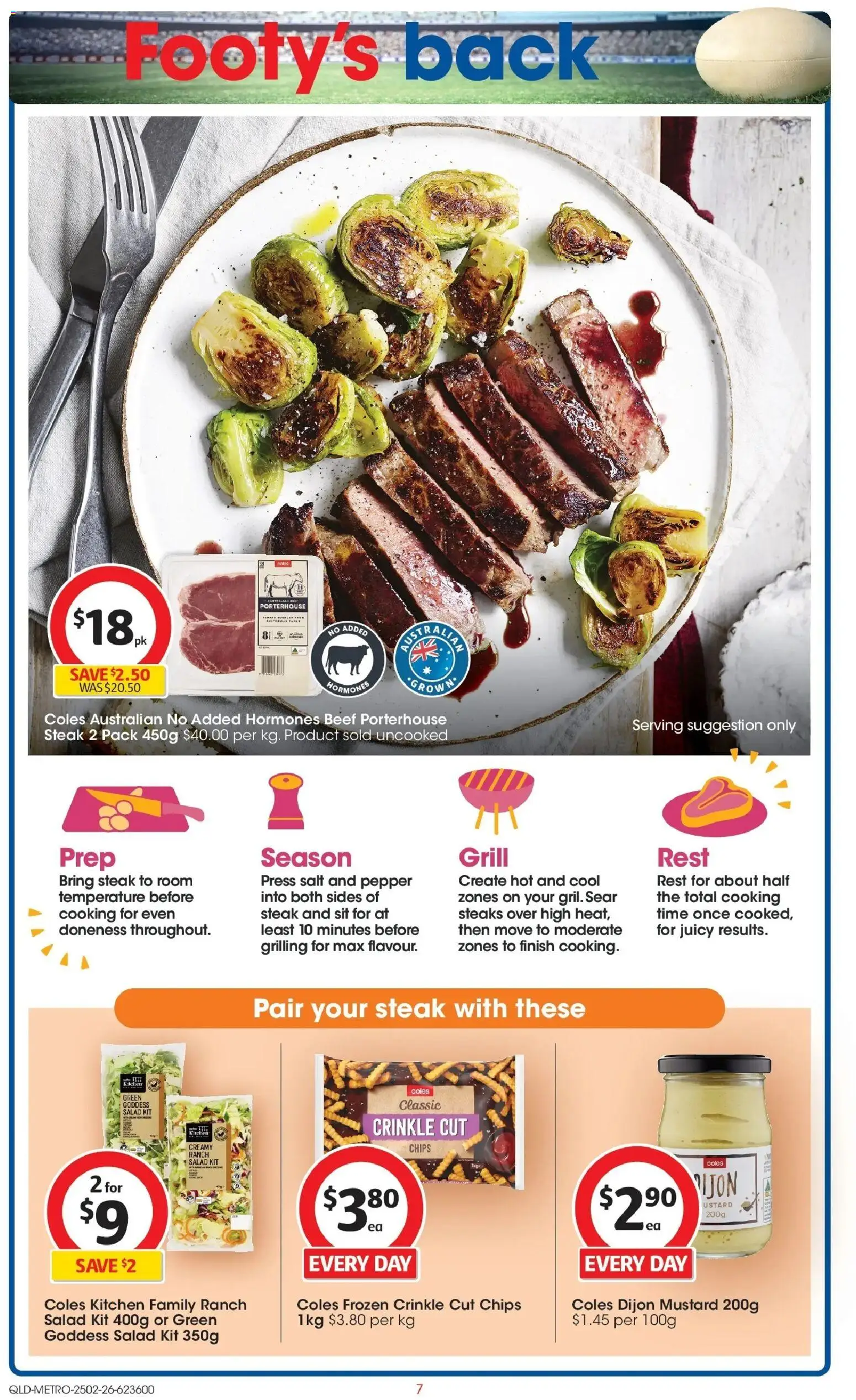 Coles catalogue - valid from 25.02.2026 | Page: 7 | Products: Beef, Chips, Pepper, Grill