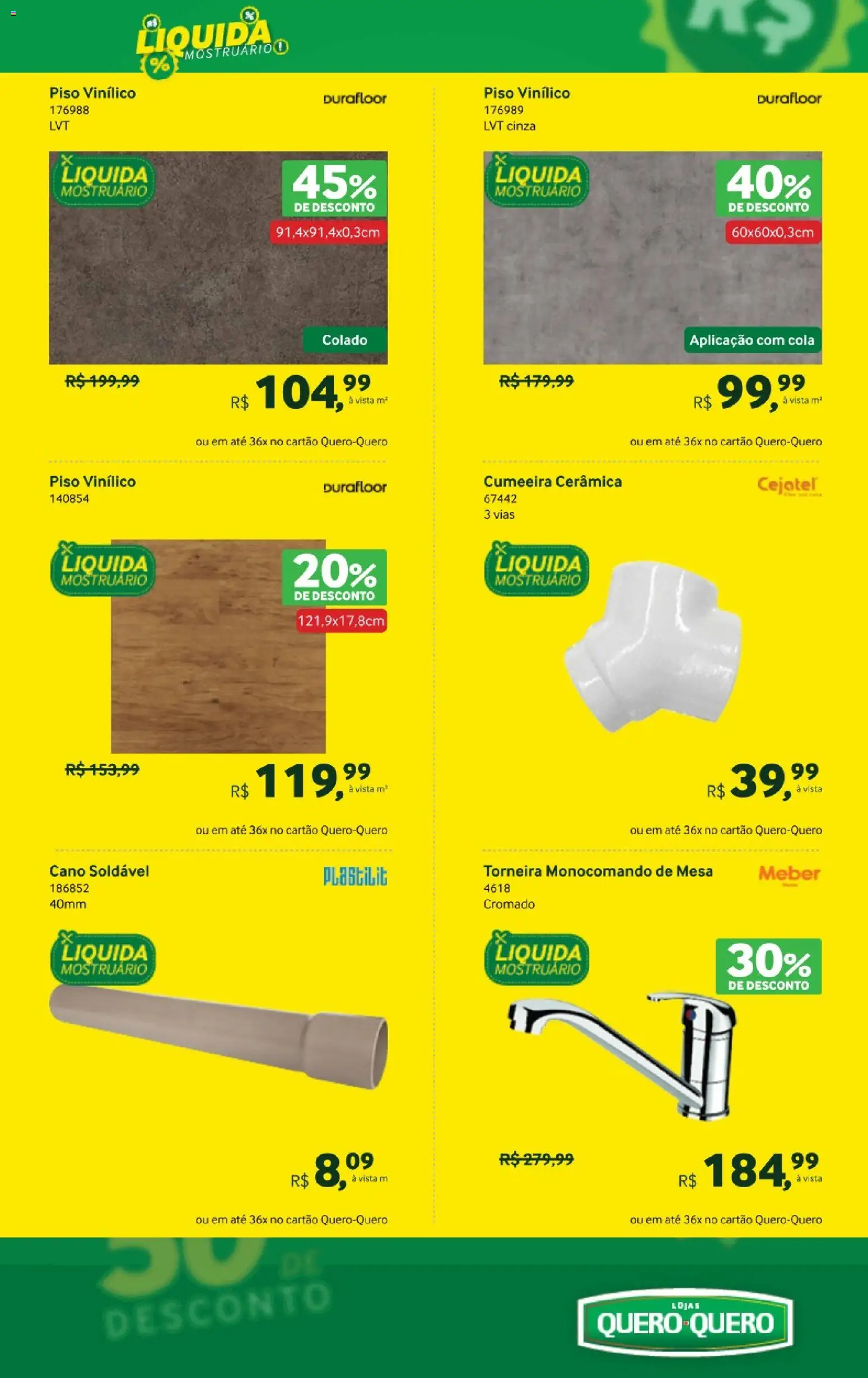Lojas Quero-Quero Folheto - válido de 02.01.2026 | Página: 6 | Produtos: Cejatel, Piso, Cola, Torneira