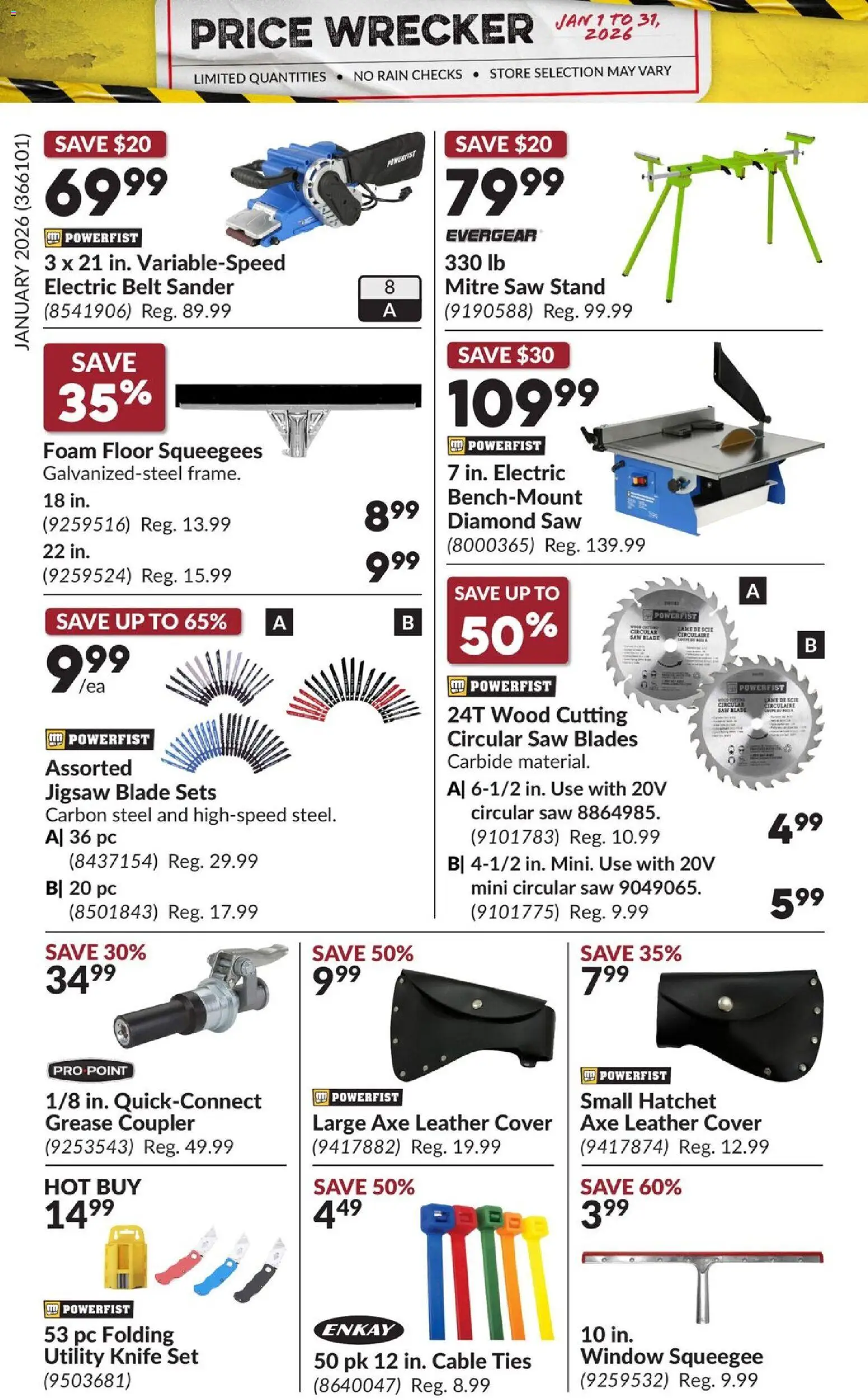 Princess Auto flyer valid from 01.01.2026 | Page: 18 | Products: Belt, PC, Cable