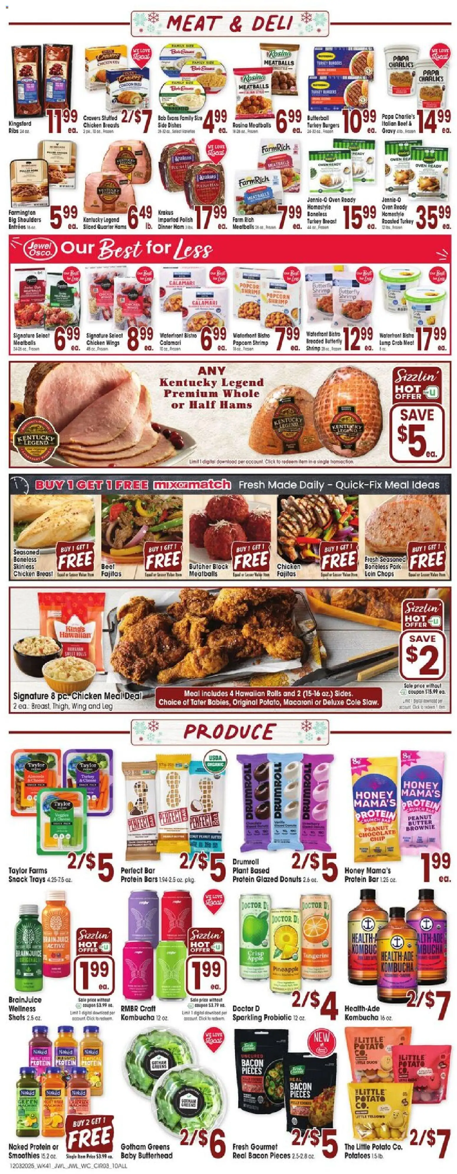 Jewel Osco Weekly Ad - valid from 03.12.2025 | Page: 3 | Products: Butter, Chocolate, Pork, Lime