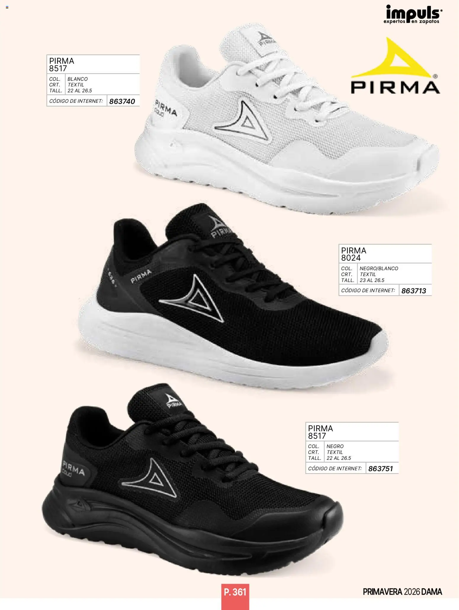 Nuevas ofertas de Impuls válidas en toda la República Mexicana desde el 01.01.2026. ¡Encuentra las mejores ofertas en Impuls catálogo Primavera! | Página: 363 | Productos: Zapatos