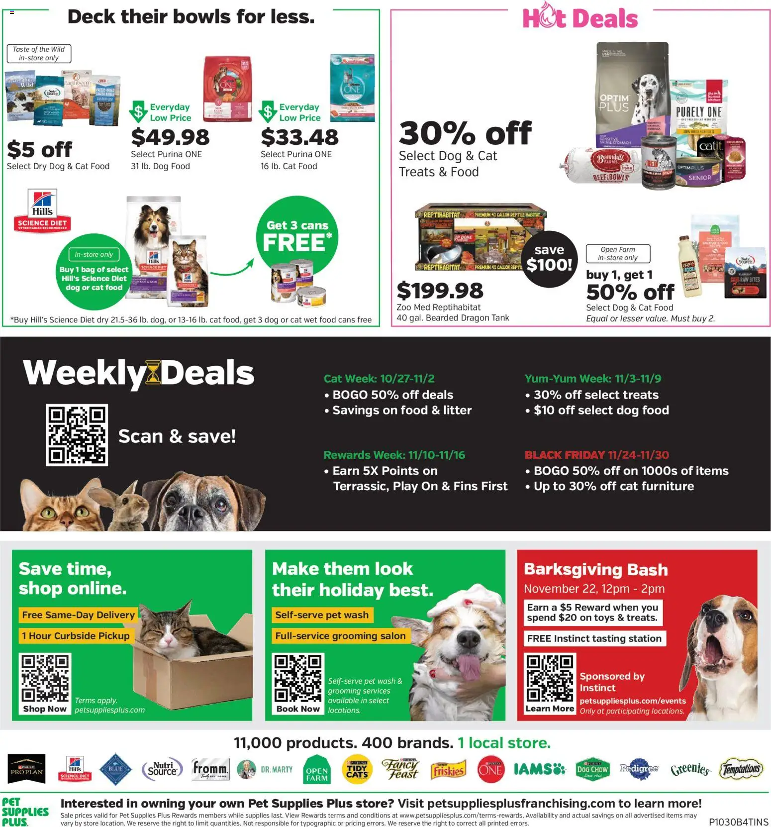 Pet Supplies Plus Weekly Ad - valid from 10.11.2025 | Page: 5 | Products: Dog Food, Cat Food, Bag