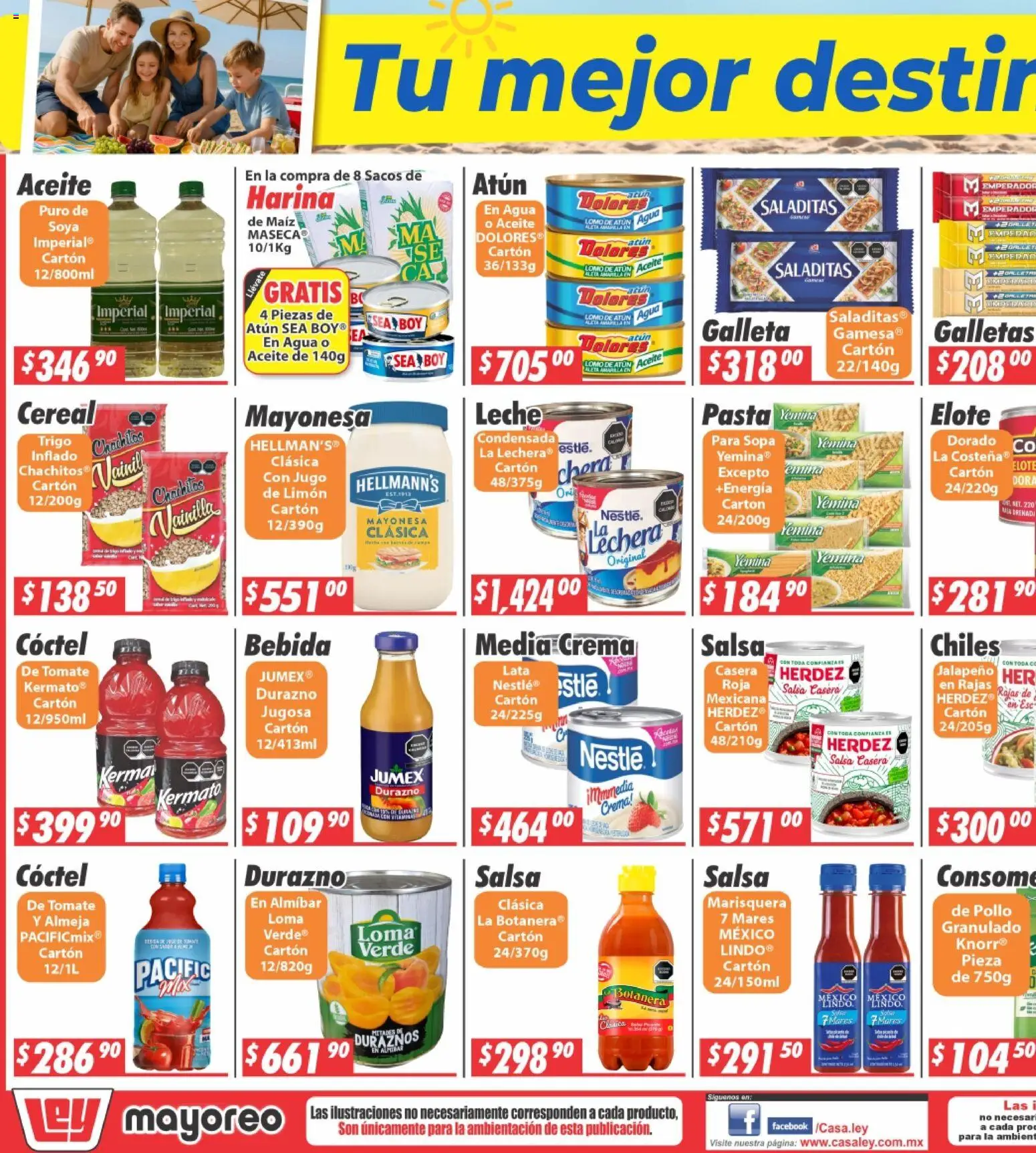 Nuevas ofertas de Casa Ley válidas en toda la República Mexicana desde el 06.04.2026. ¡Encuentra las mejores ofertas en Casa Ley folleto Sinaloa! | Página: 3 | Productos: Pollo, Mayonesa, Sopa, Galletas