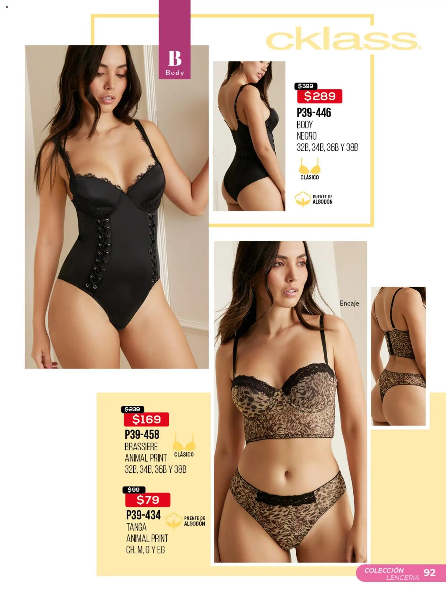 Nuevas ofertas de Cklass válidas en toda la República Mexicana desde el 13.04.2026. ¡Encuentra las mejores ofertas en Cklass catálogo Promo semanal! | Página: 93 | Productos: Algodón, Body, Lenceria