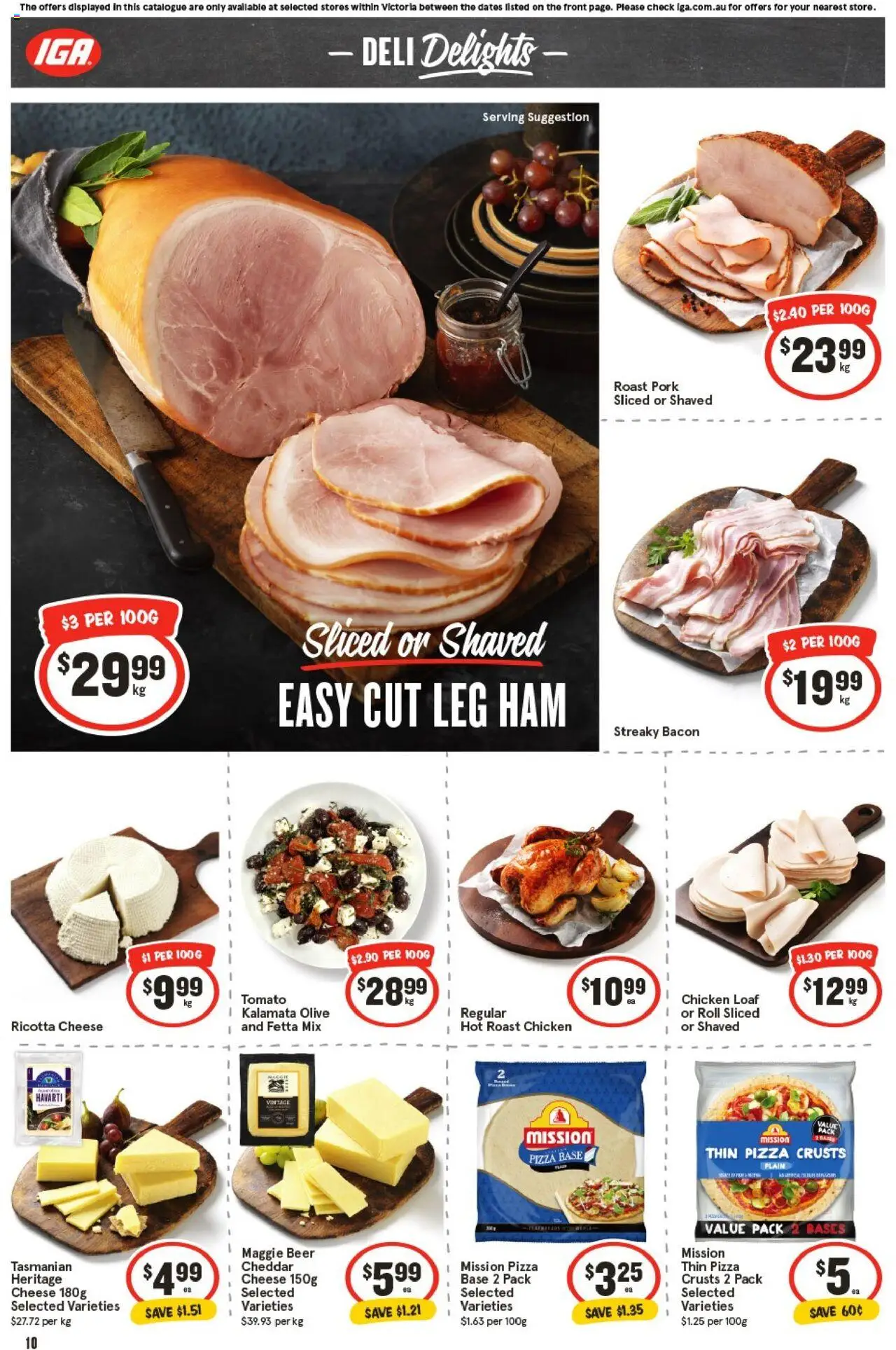 IGA catalogue - valid from 10.09.2025 | Page: 10 | Products: Bacon, Ham, Beer, Pork