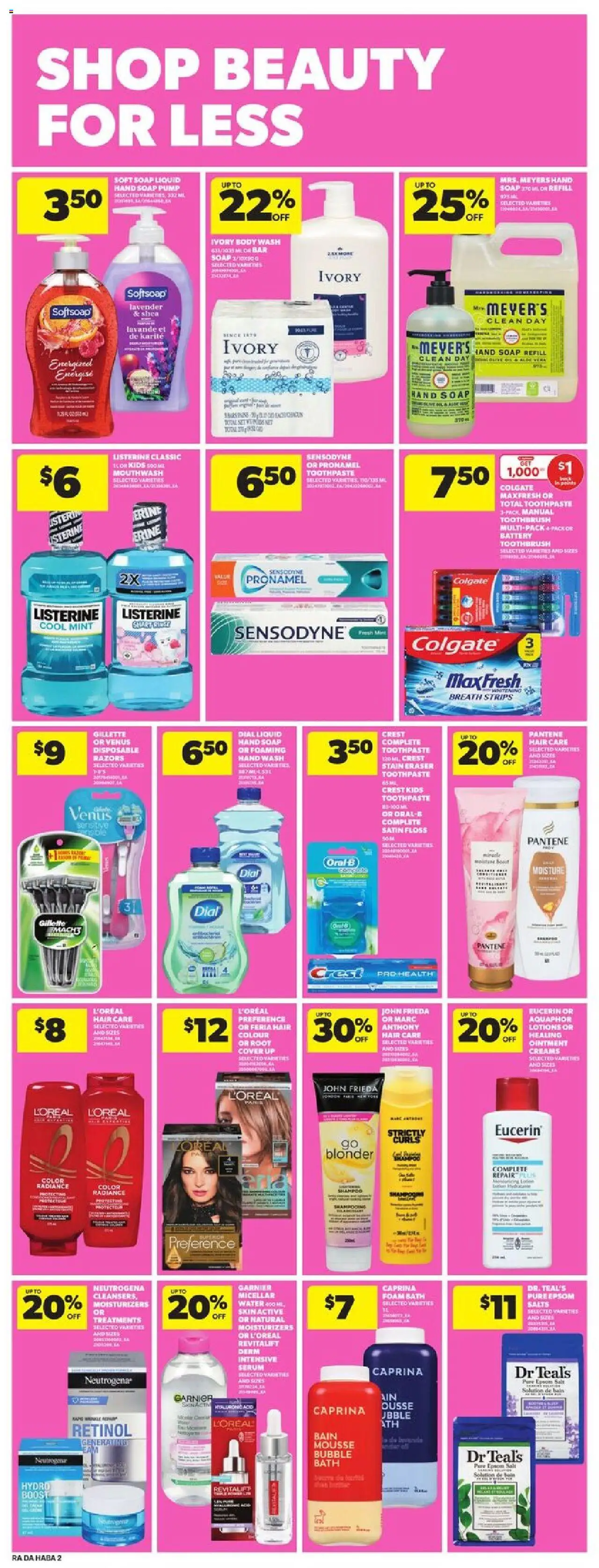 Atlantic Superstore flyer valid from 25.09.2025 | Page: 24 | Products: Soap, Toothpaste, Mouthwash, Battery