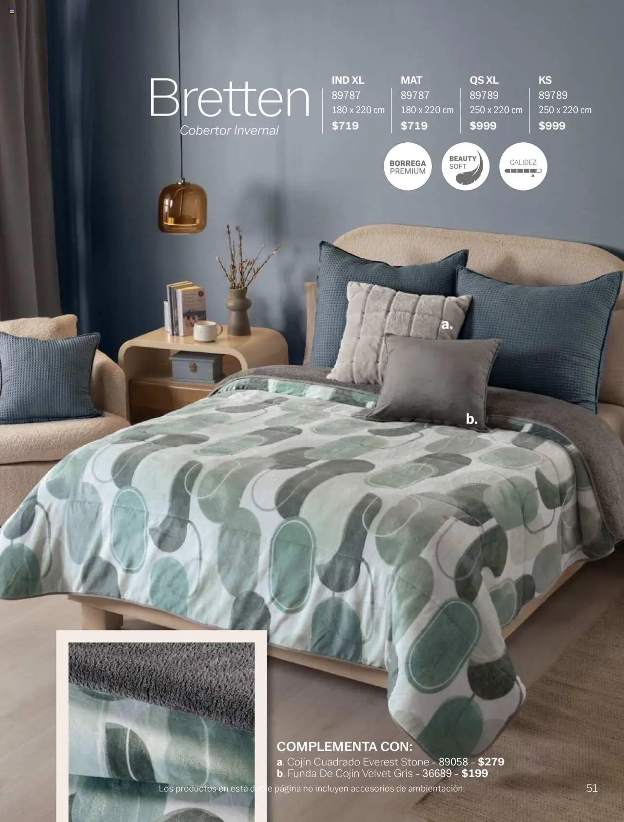 Nuevas ofertas de Vianney válidas en toda la República Mexicana desde el 15.08.2025. ¡Encuentra las mejores ofertas en Vianney - Catálogo Invierno! | Página: 53 | Productos: Cobertor, Funda