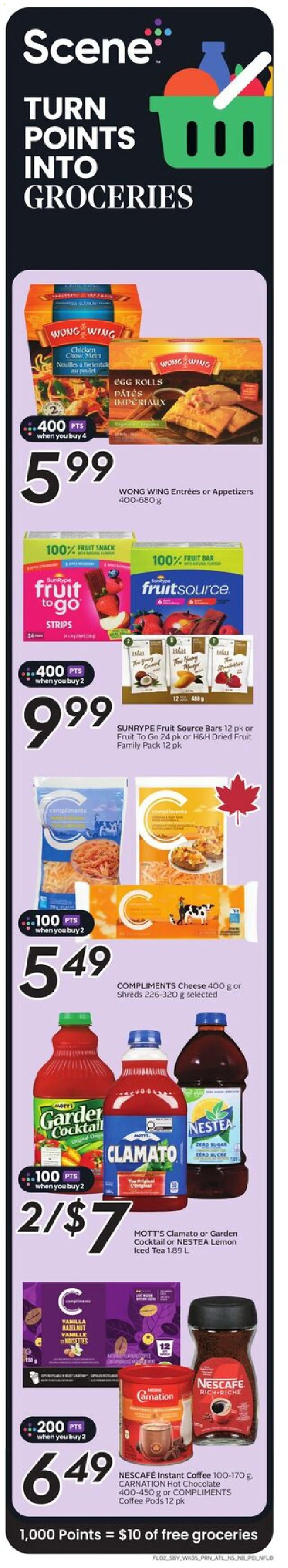 Sobeys flyer valid from 25.12.2025 | Page: 3 | Products: Tea, Cheese, Coffee, Chocolate