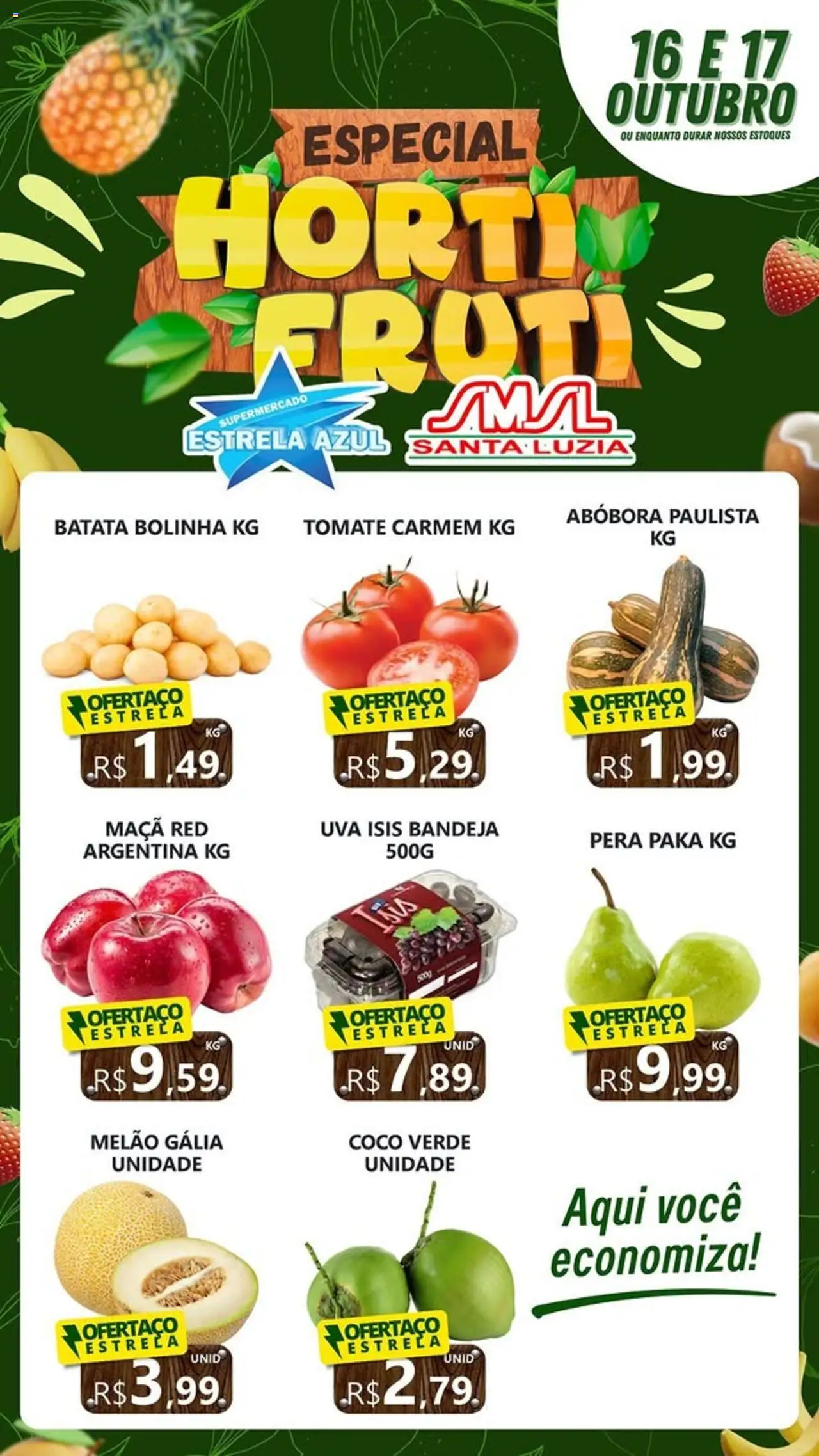 Estrela Azul Folheto - válido de 16.10.2025 | Página: 1 | Produtos: Coco, Melão, Pera, Batata