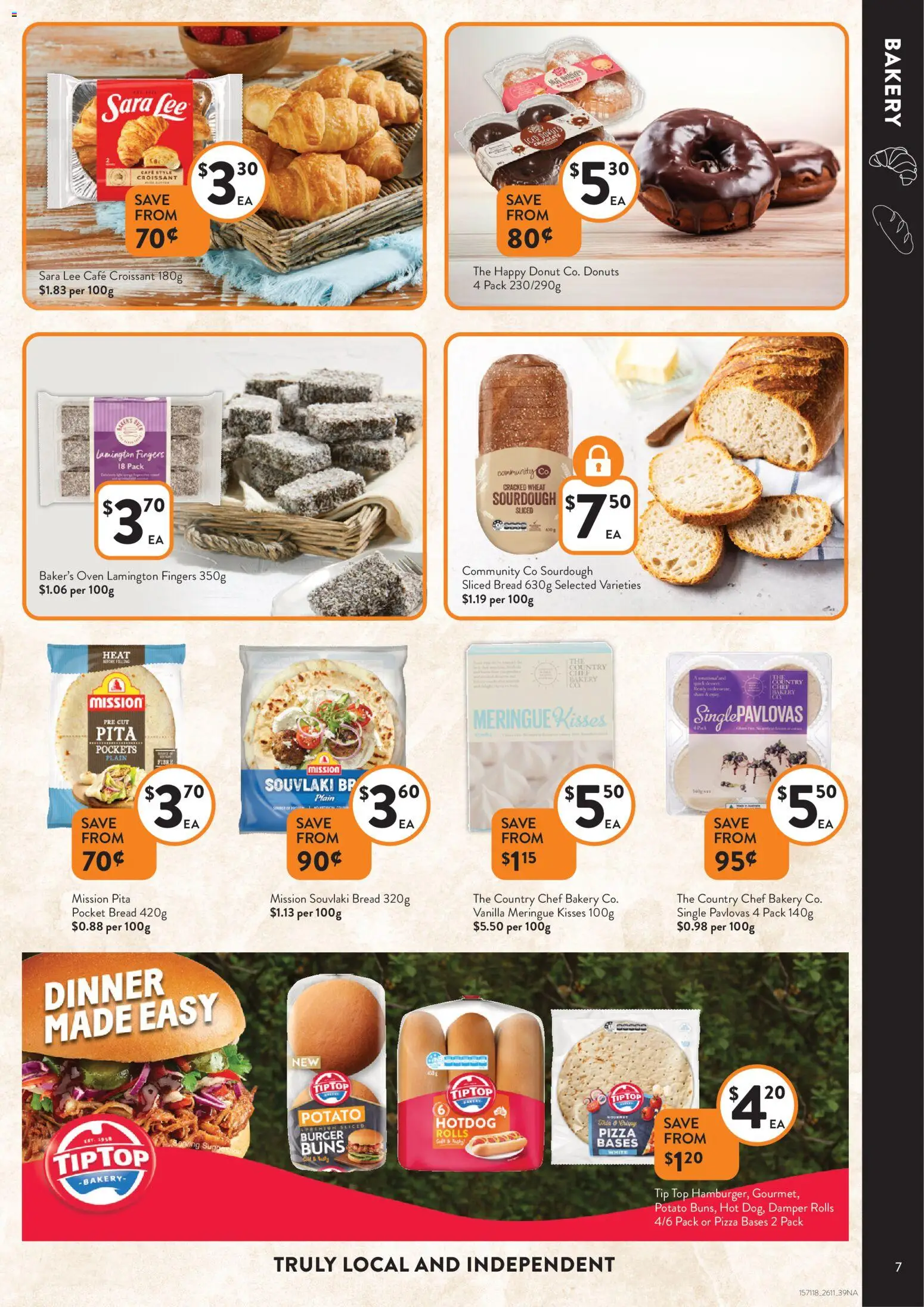 Foodworks catalogue - valid from 26.11.2025 | Page: 7 | Products: Donuts, Bread, Wheat, Oven