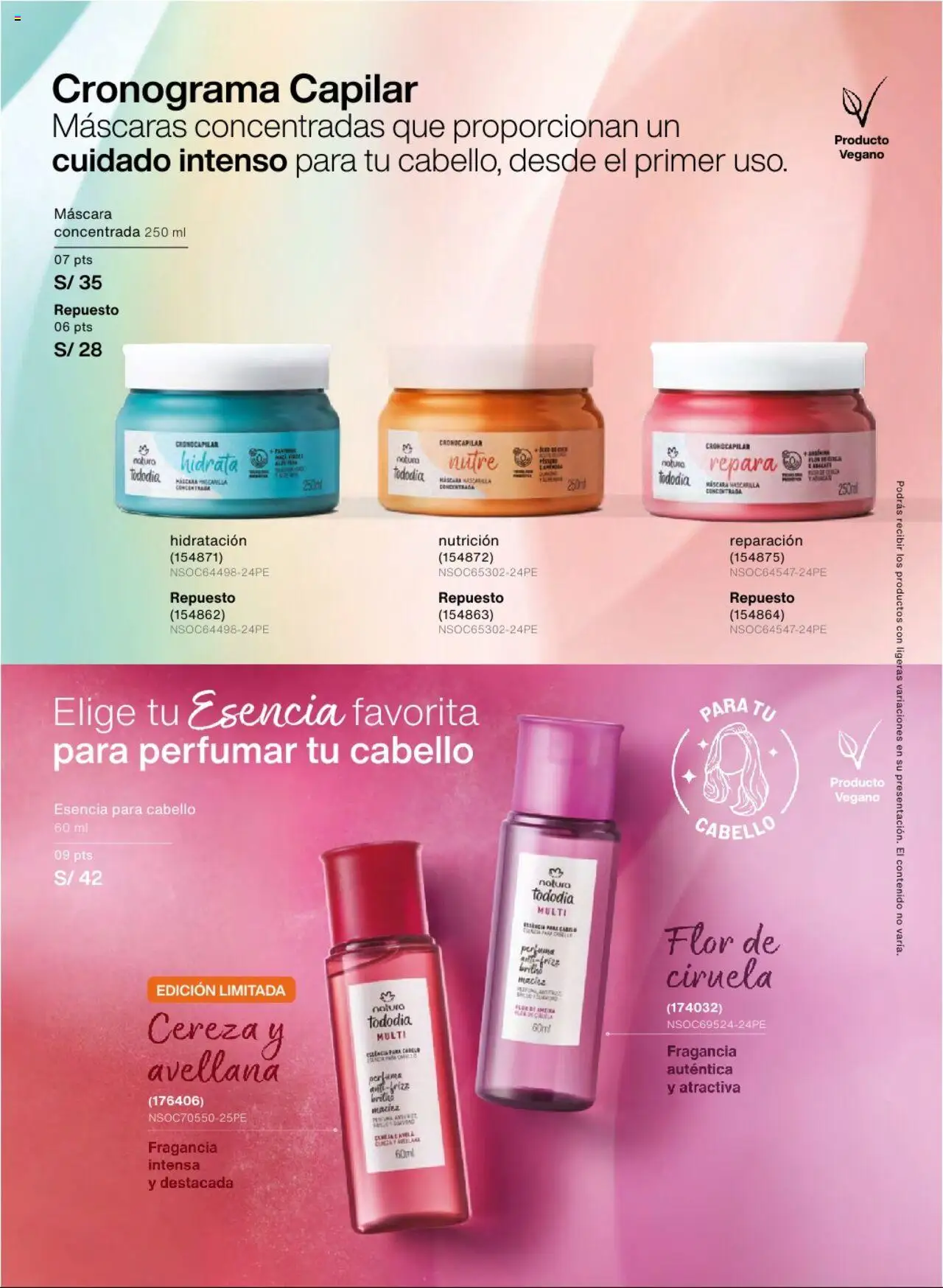 Catálogo Natura válido desde 01.07.2025 | Página: 142 | Productos: Máscara, Fragancia