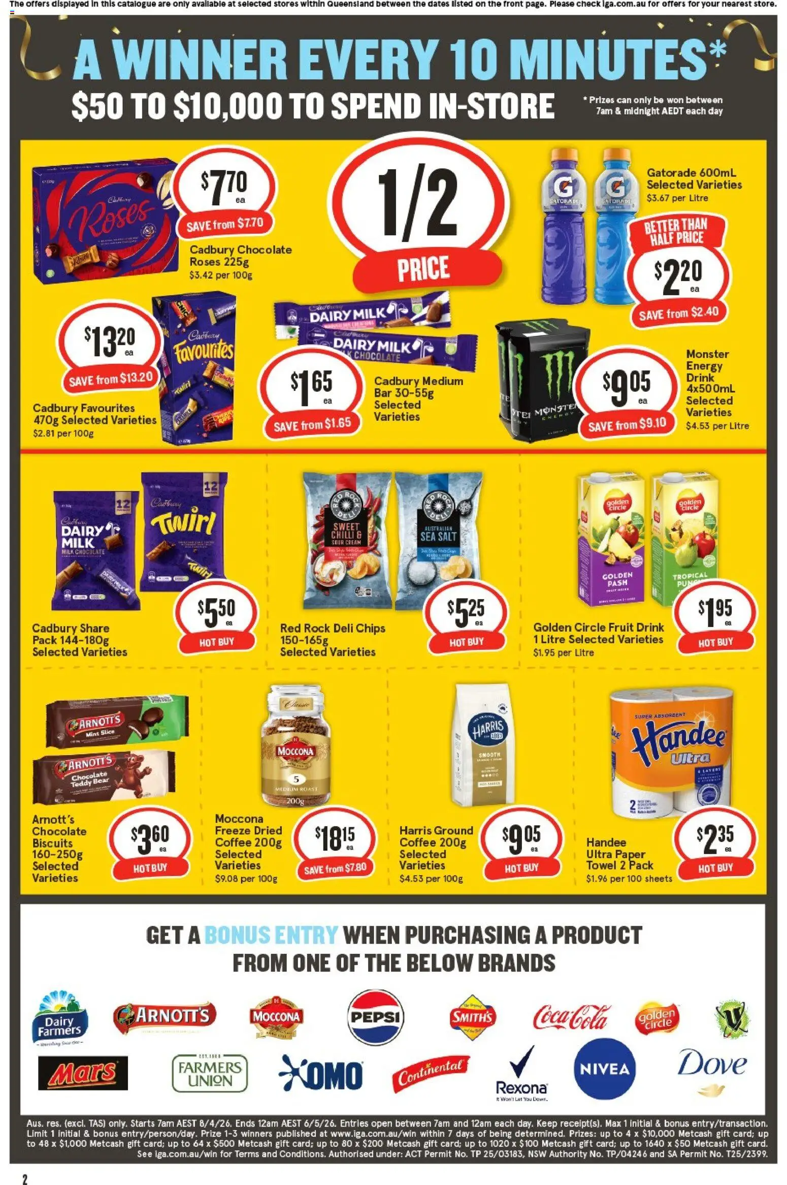 IGA catalogue - valid from 15.04.2026 | Page: 2 | Products: Toilet, Dog food, Turkey, Pear