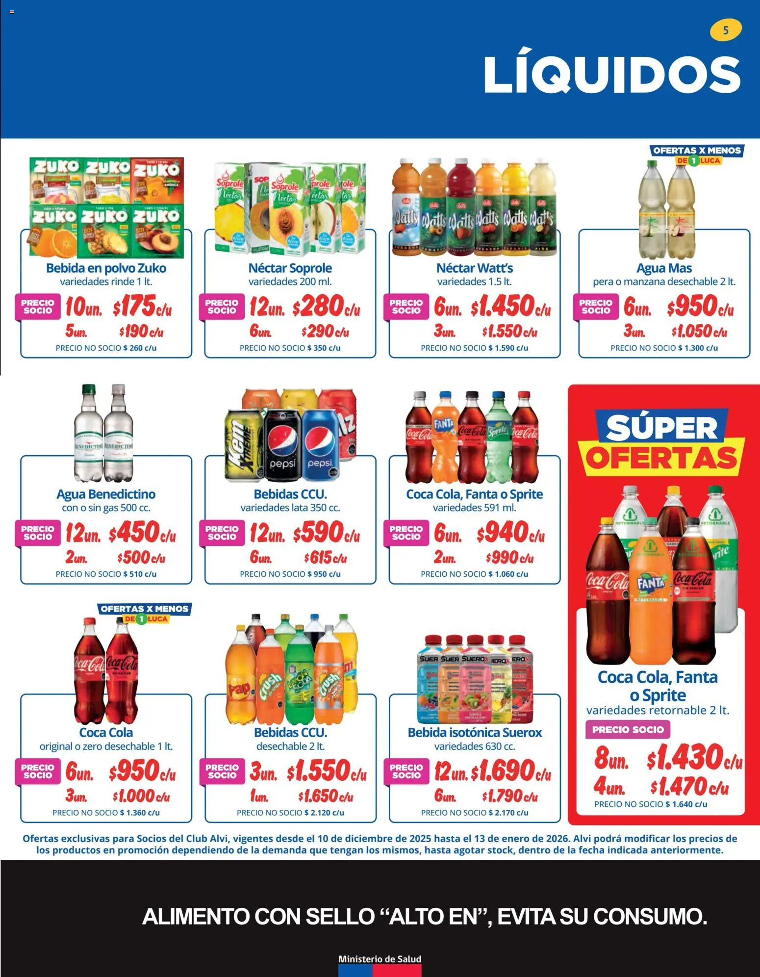 Alvi catálogo │ válido desde el 10.12.2025 | Página: 5 | Productos: Manzana, Limón, Polvo, Pera