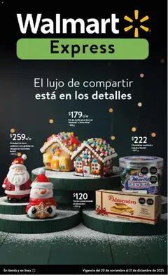 Vista previa de Walmart Express folleto El lujo de compartir está en los detalles, nuevo folleto de la tienda, válido en México a partir del 20.11.2025