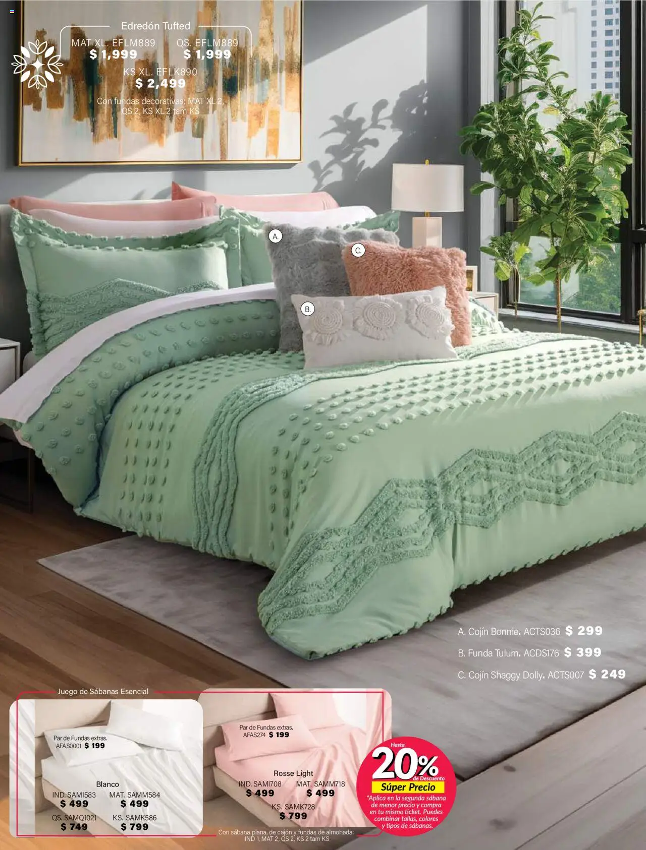 Nuevas ofertas de Colchas Concord válidas en toda la República Mexicana desde el 01.08.2025. ¡Encuentra las mejores ofertas en Colchas Concord - Catálogo! | Página: 212 | Productos: Juego, Funda, Almohada, Sabanas